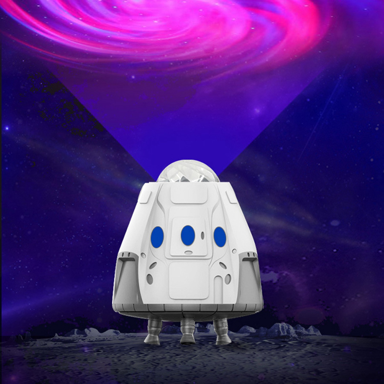 Sternenprojektor-weltraumkapsellampe Mit Fernbedienung, Verstellbares Nachtlicht Fürs Schlafzimmer
