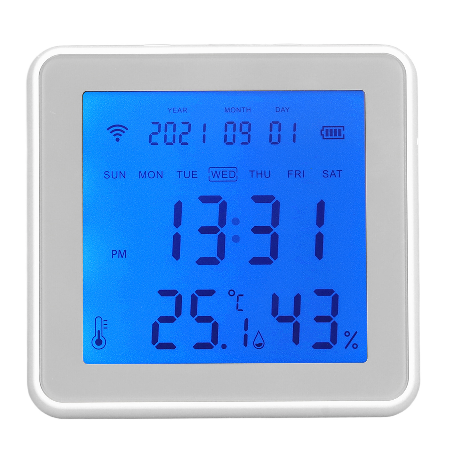 Raumthermostat Mit Sprechender Uhr, Hintergrundbeleuchtung, Intelligentem Feuchtigkeitssensor, Tuya-kompatibel