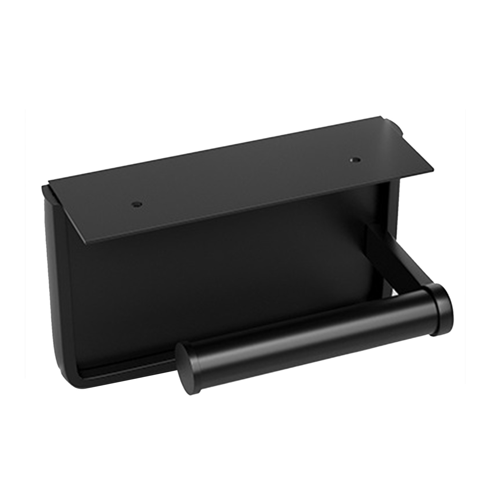 Set Aus Selbstklebenden, Wandmontierten Toilettenpapierhaltern Aus Metall, Multifunktionales, Platzsparendes Regal, Toilettenpapierhalter Mit Handyhalterung, Bohrfreie Montage