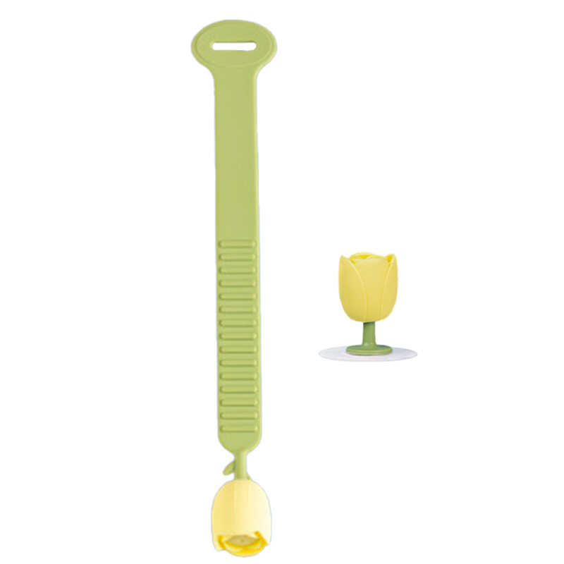 Tulpenförmiger, Robuster, Grüner Silikon-wc-sitzheber, Hygienisch, Berührungsloser Wc-sitz-erhöhungsgriff, Badezimmeraccessoire, 1 Stück