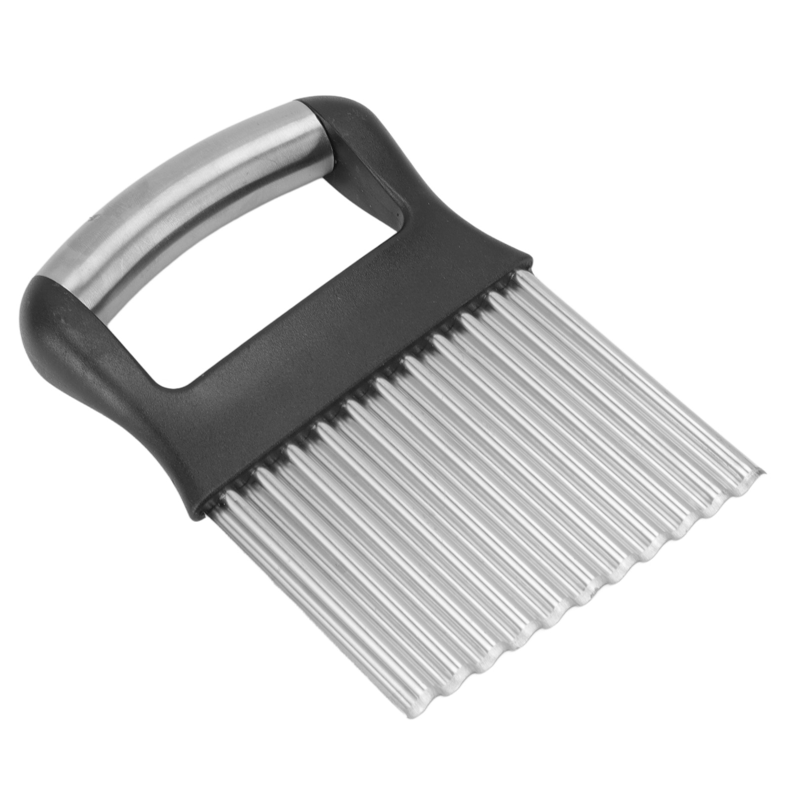 Rostbeständiges Waffelmesser Aus Edelstahl, Wellenschneider Mit Edelstahlklinge, Komfortabler Griff Für Die Küche