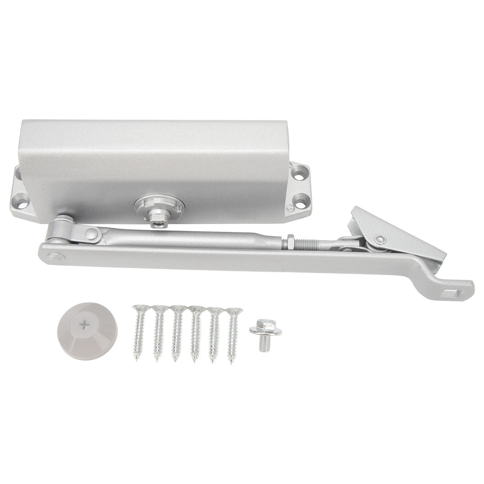 Automatischer Hydraulischer Türschließer Aus Aluminiumlegierung, Einstellbare Kraft 45-64,5 Kg, Hydraulischer Dämpfer, Einstellbare Geschwindigkeit, Einstellbarer Stopp, Für Den Hausgebrauch.