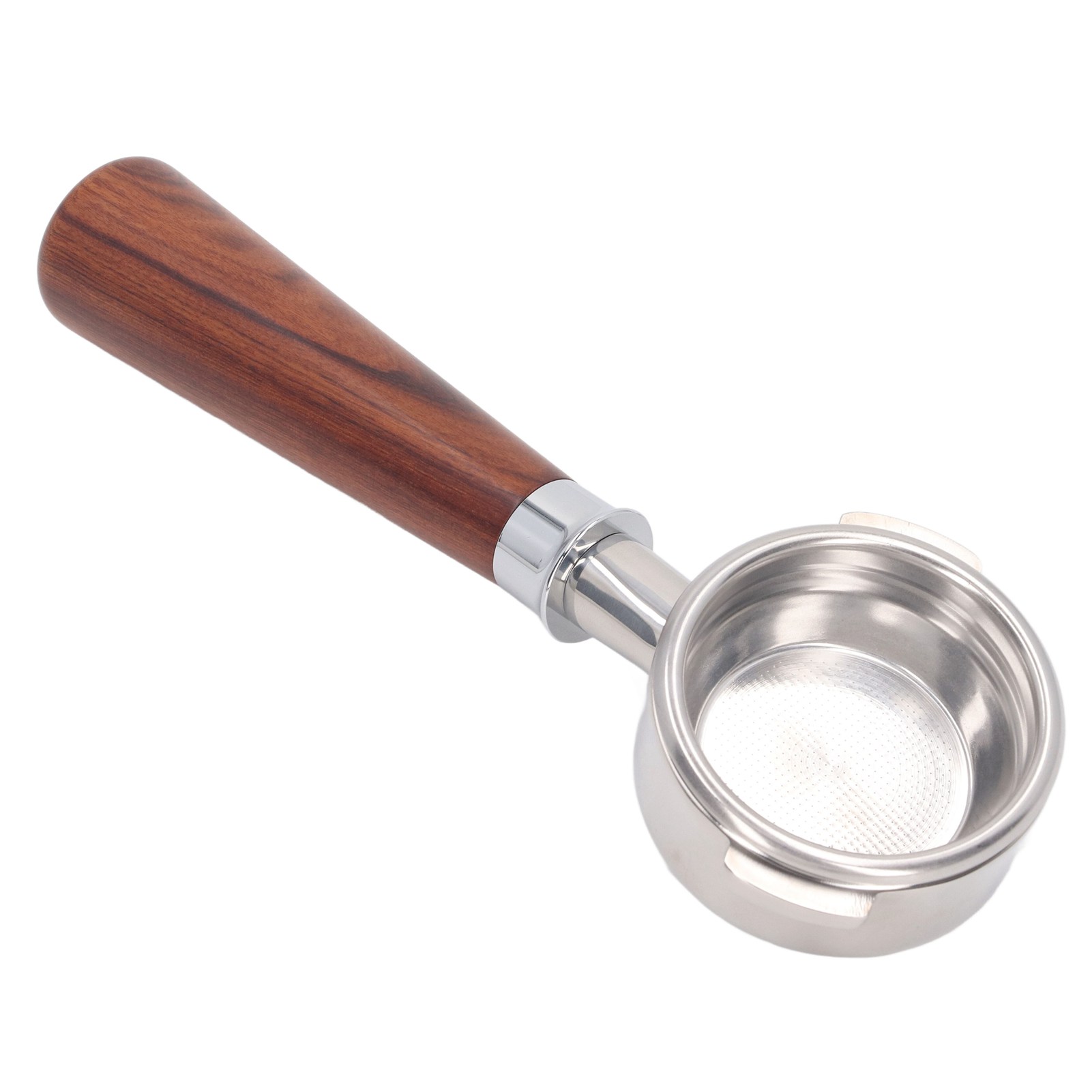 58 Mm Edelstahl-filterhaltergriff, Abnehmbarer Offener Boden Mit 3 Zinken, Kompatibel Mit Der Kaffeemaschine Nuova A1, Rosenholz.