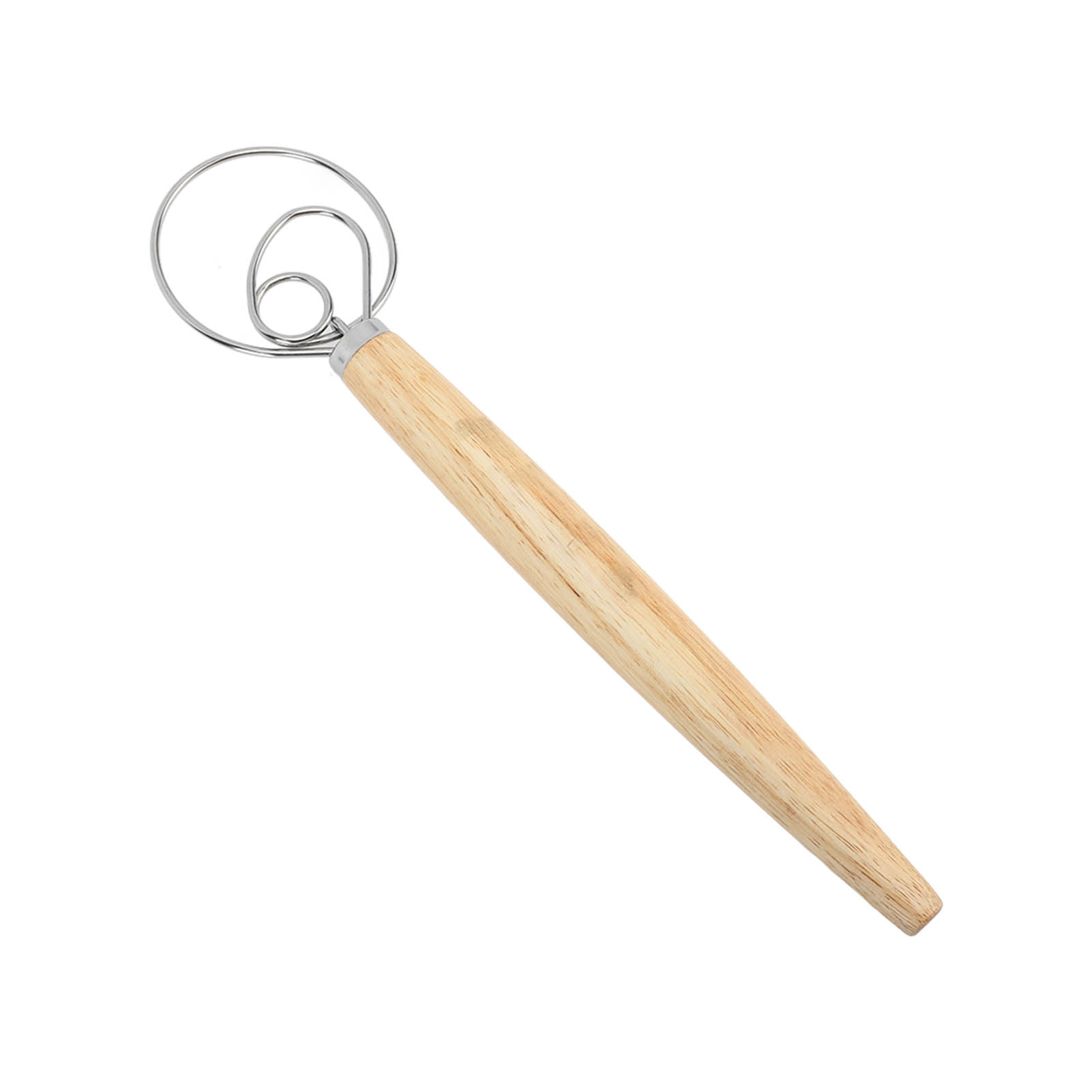 Dänischer Teigbesen Aus Edelstahl Mit Robustem Holzgriff, Rostfrei, Holländischer Stil, Für Brot Und Gebäck, 2er-set: Schlaufenbesen Und Küchenschaber.