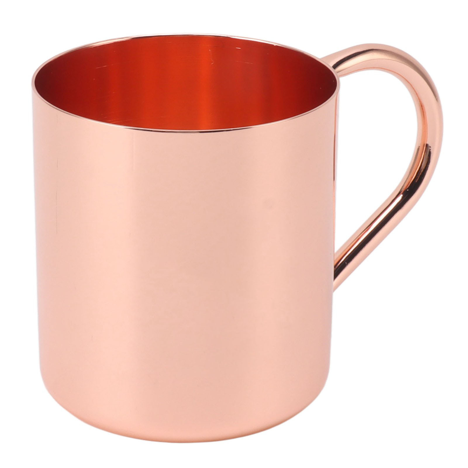 Set Mit 2 Moskauer Edelstahlbechern (304), Cocktail- Und Rotweingläser, Glatter, Abgerundeter Rand, Ergonomischer Griff, Größe 9,5 X 8,5 Cm, Stil 1