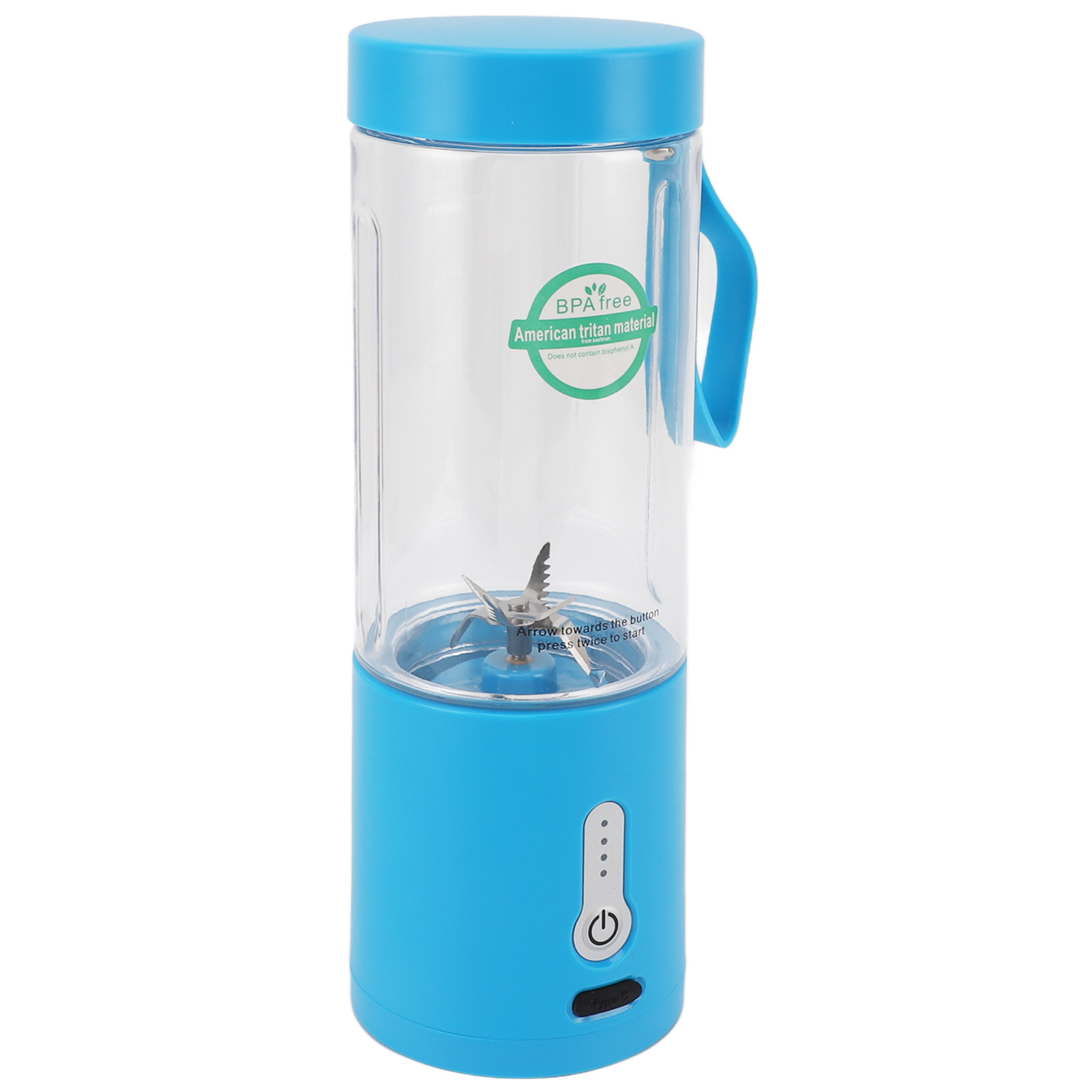 Tragbarer 530-ml-standmixer Mit Messbecher, Wiederaufladbarer Usb-standmixer Für Obst Und Smoothies, Für Zuhause, Büro Und Camping, Kabellos