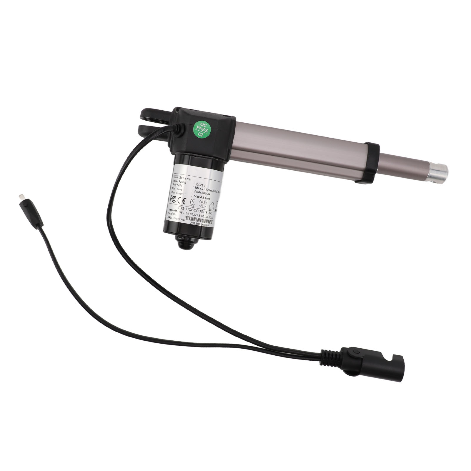 Elektrischer 24-v-gleichstromantrieb, 100 Mm Hub, 2000 N Schubkraft, Linearmotor Für Schwerlast-hebesofas Und Massagesessel, Stangenantrieb