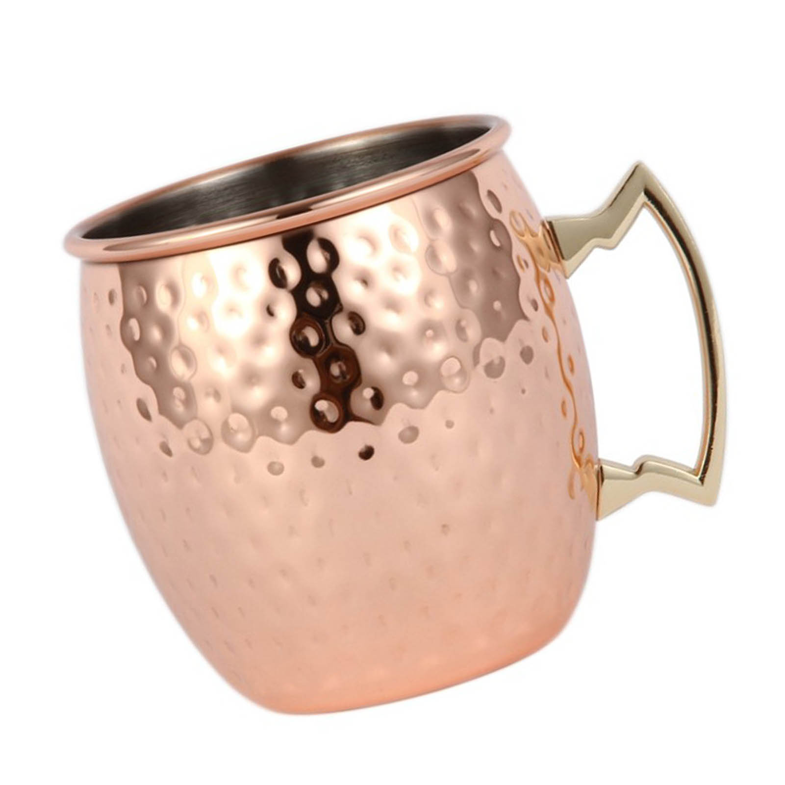 Moscow Mule Coupé 550 Ml, Edelstahl, Großes Fassungsvermögen, Gehämmertes Finish, Cocktail- Und Bierglas Für Die Bar