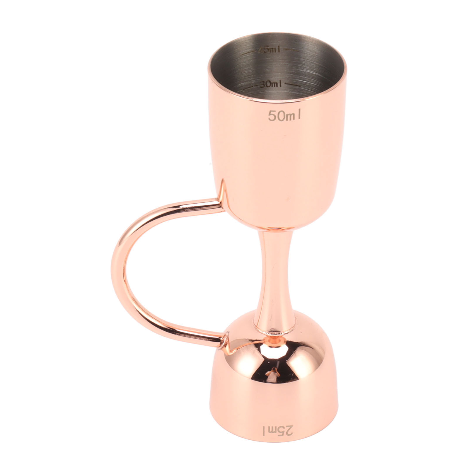 Doppelseitiger Jigger-cocktailmesslöffel, Edelstahl, Doppelseitiger Glas-weinmesslöffel, Barkeeper, Kupfer
