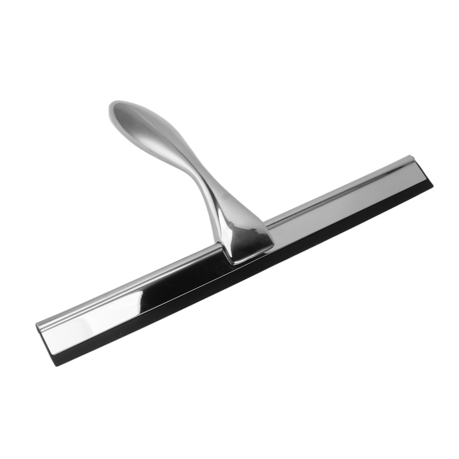 Duschabzieher Aus Edelstahl, Ergonomischer, Rutschfester Griff, Wasserschaber Für Fenster Und Spiegel, Mit Saugnapf, 2er-set, Ideal Für Bad Und Haushalt.