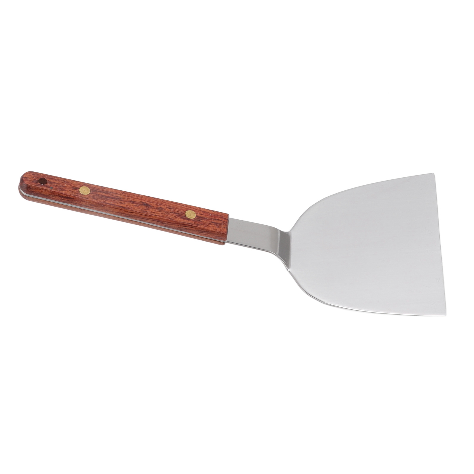 Multifunktionaler Grillspatel Aus Edelstahl Mit Holzgriff Für Steak, Fisch, Ravioli, Eier, 105 Mm / 4,1 Zoll