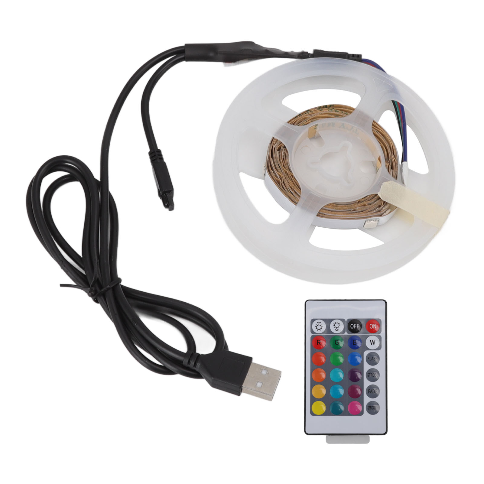 5v Usb Rgb Led-streifen, Bluetooth-lichtleiste Mit App Und 24-tasten-ir-fernbedienung, Für Partys, Bars Und Hochzeiten, 10 M / 32,8 Fuß