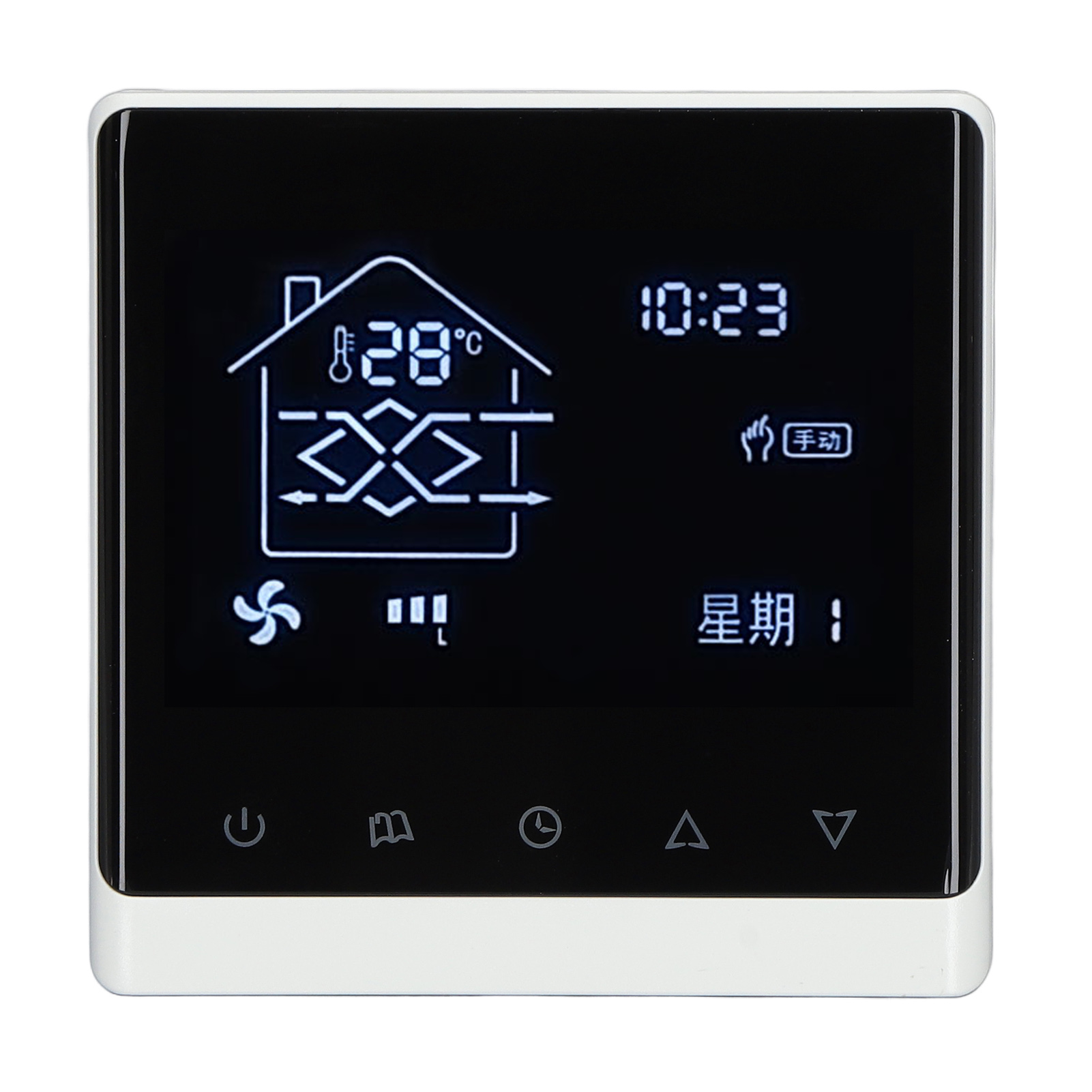 Intelligenter Thermostat Mit Lcd-bildschirm Und Feuchtigkeitssensor Für Klimaanlagen In Wohnhäusern, 180–260 V Temperaturregler