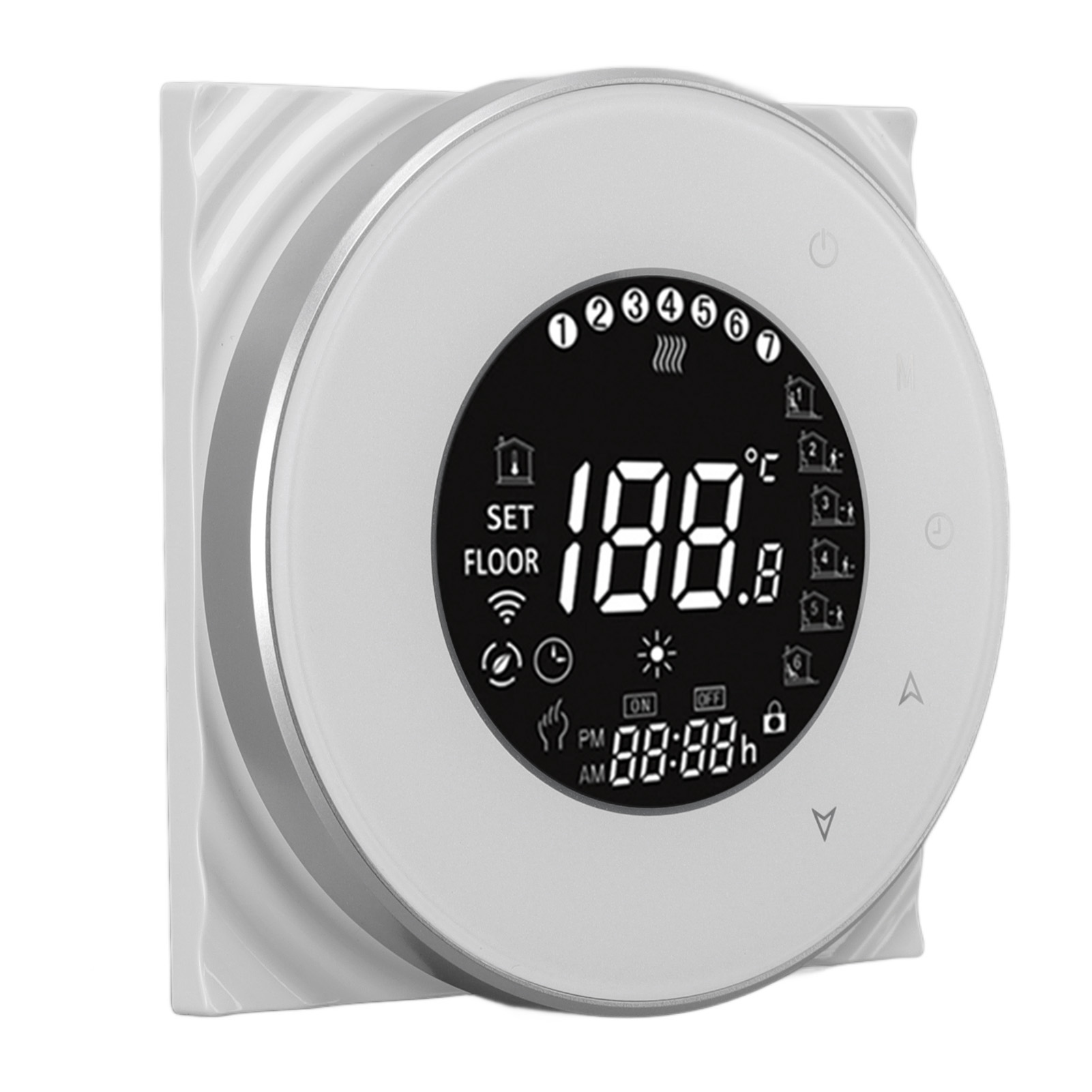 Intelligenter Wlan-thermostat Für Fußbodenheizung, Sprachsteuerung, Va-lcd-touchscreen, Elektrisches Regelungssystem 95–240 V