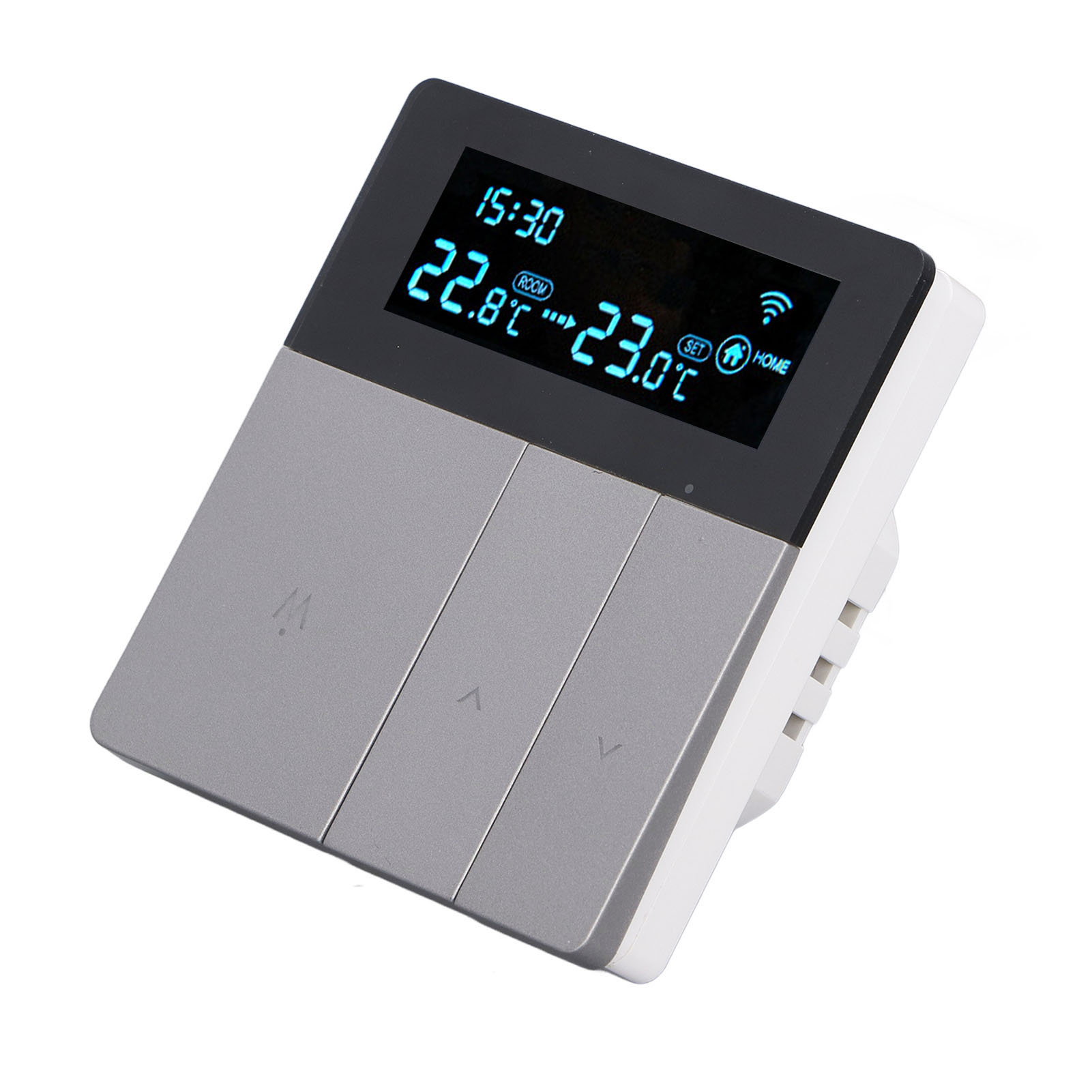 3a Wlan-smart-thermostat, Hochpräzises Farb-lcd-display, Programmierbar Für Warmwasserbereiter Und Heizung, Für Haushalt Und Einkaufszentrum, Ac 90–240 V, Grau