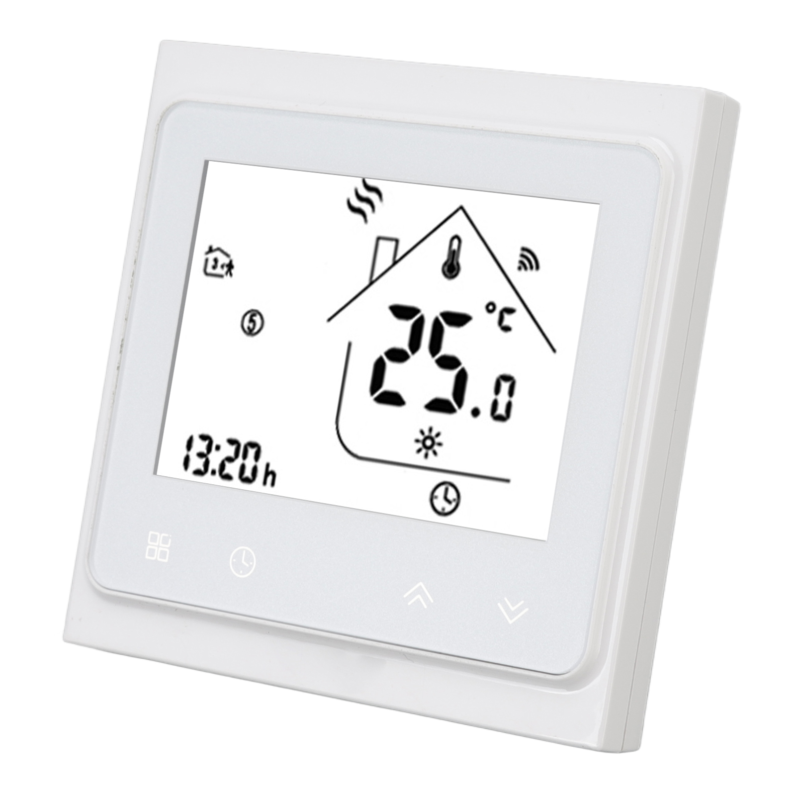 Kabelloser Smart-thermostat, Kapazitiver Temperaturregler Mit Touch-taste, 95–240 V Wechselstrom, Fernbedienung