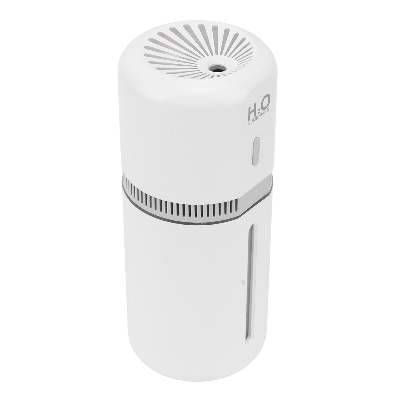 Mini-auto-luftbefeuchter, 180 Ml, Tragbar, Kaltnebel, Usb-aufladbar, Farbiges Nachtlicht, Weiß