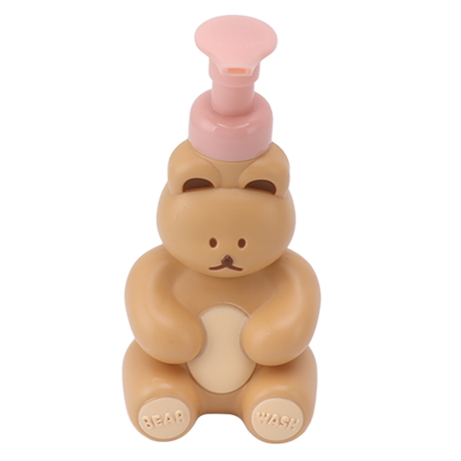 Leere Pumpflasche Für Handseife, Shampoo, Spülung, Duschbehälter, Tragbarer Spender, Bärenform, Milchtee-farbe
