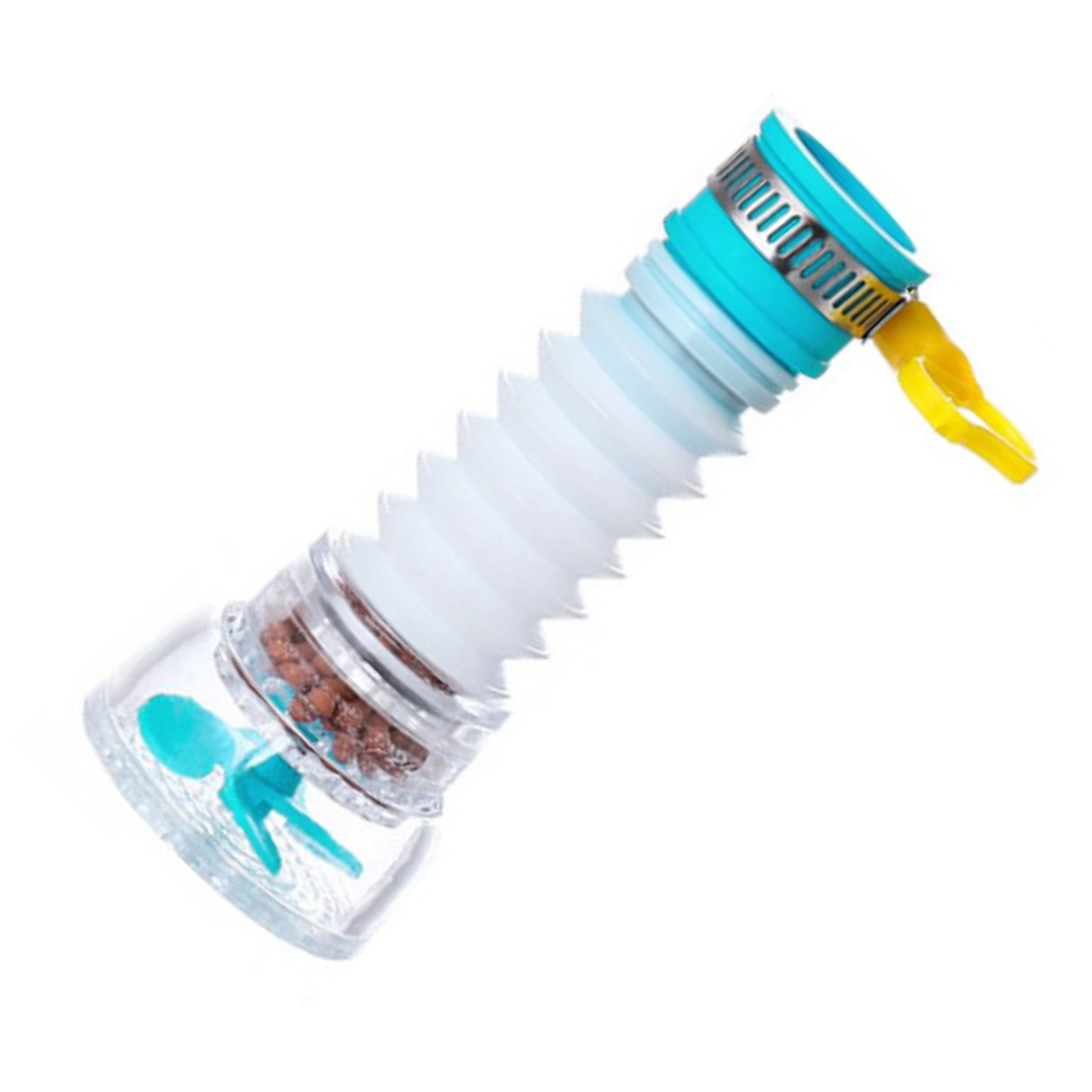 Spritzgeschützte Mischbatterie, Ausziehbarer, Drehbarer Wasserfilter, Geeignet Für Küche Und Bad, Spritzfrei, Schwenkbarer Auslauf, Sparsam.