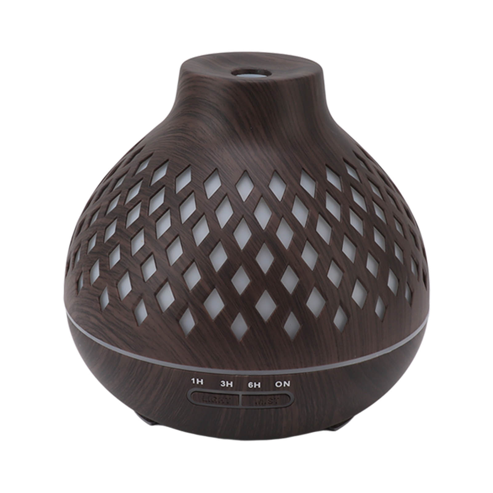 400-ml-diffusor Für Ätherische Öle, Ultraschall-luftbefeuchter In Walnussholzoptik, Farbiges Licht, Automatische Nachfüllung, 100–240-v-eu-stecker, Aromatherapie Für Zuhause