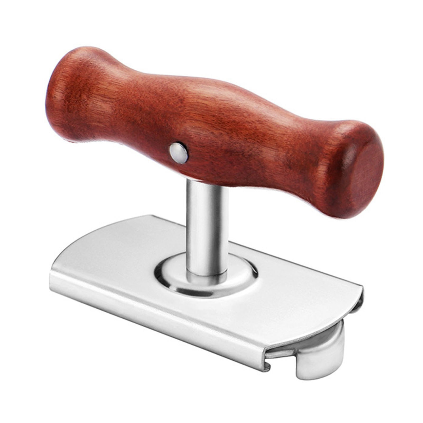 Multifunktionaler Dosenöffner Aus Edelstahl, Flaschenöffner Mit Holzgriff, Leicht Zu Öffnen Durch Drehen, Robustes Und Praktisches Küchengerät.