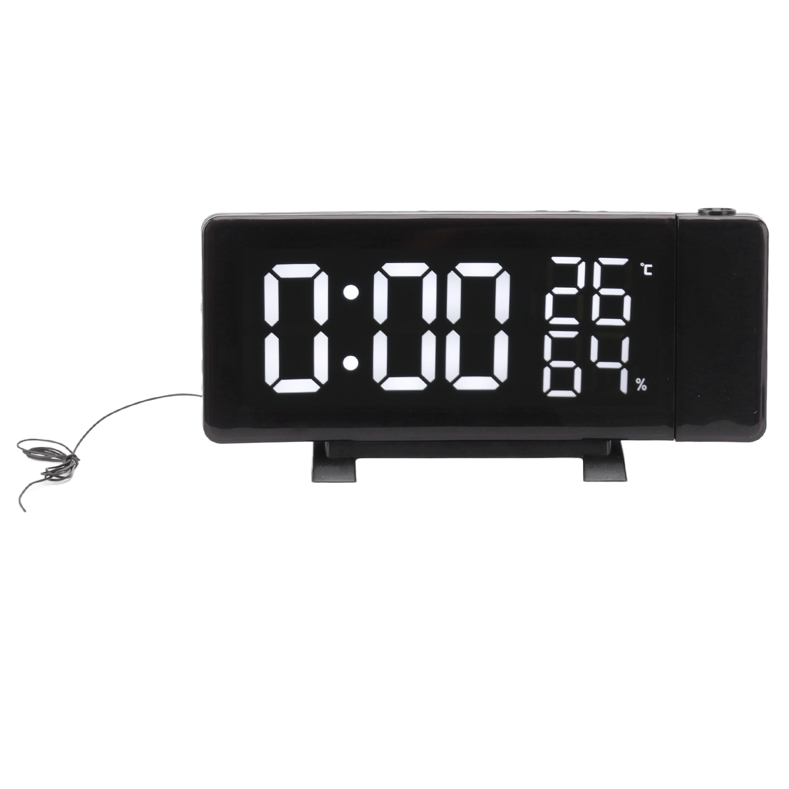 Digitaler Wecker Mit Fm-radio, 3-farbigem Led-display, Einstellbarer Helligkeit Und Usb-multifunktionsuhr
