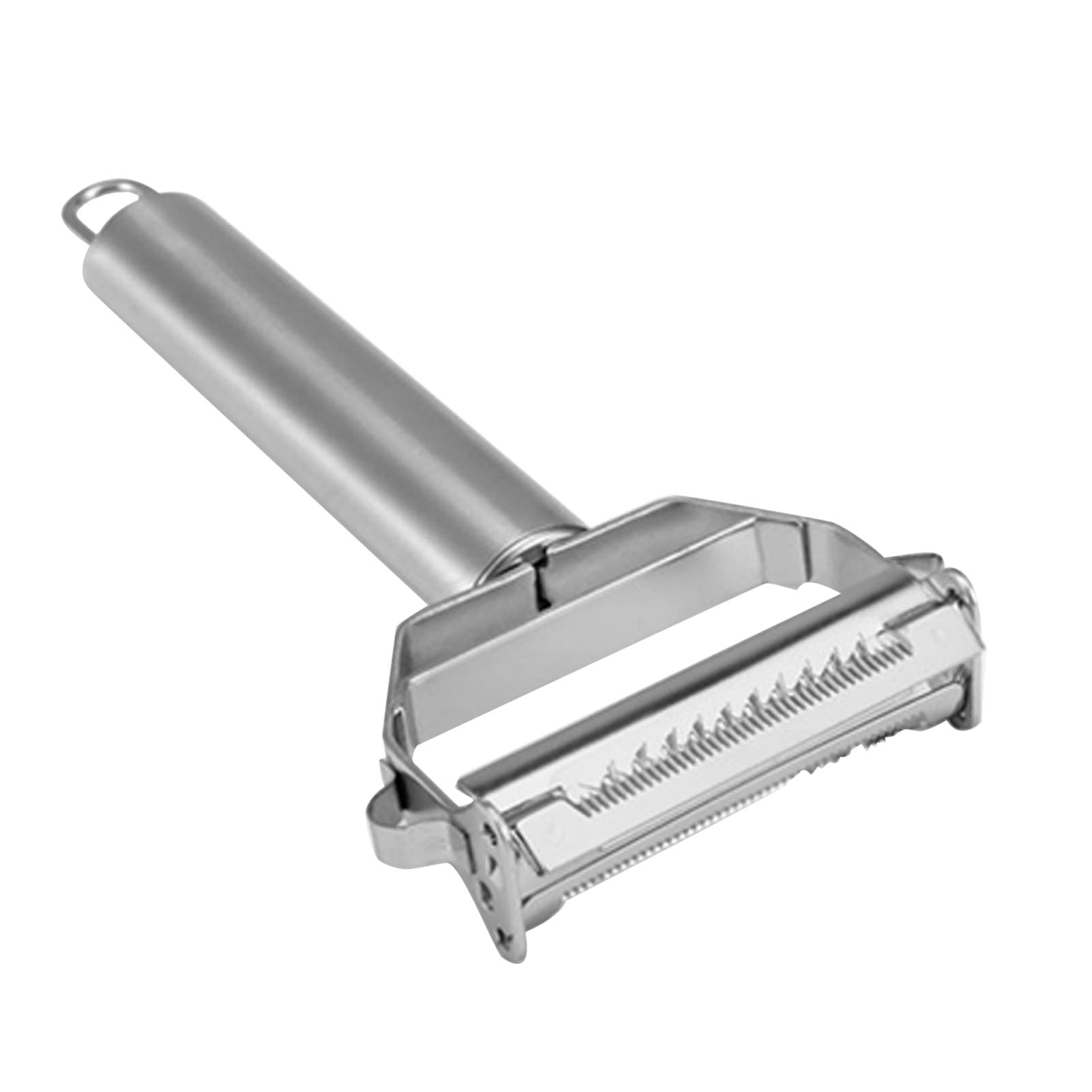 2-in-1 Multifunktions-schäler, Doppelklinge Aus Edelstahl, Hobel Und Reibe, Ergonomischer Griff Für Gemüse Und Obst, Praktisches Küchengerät