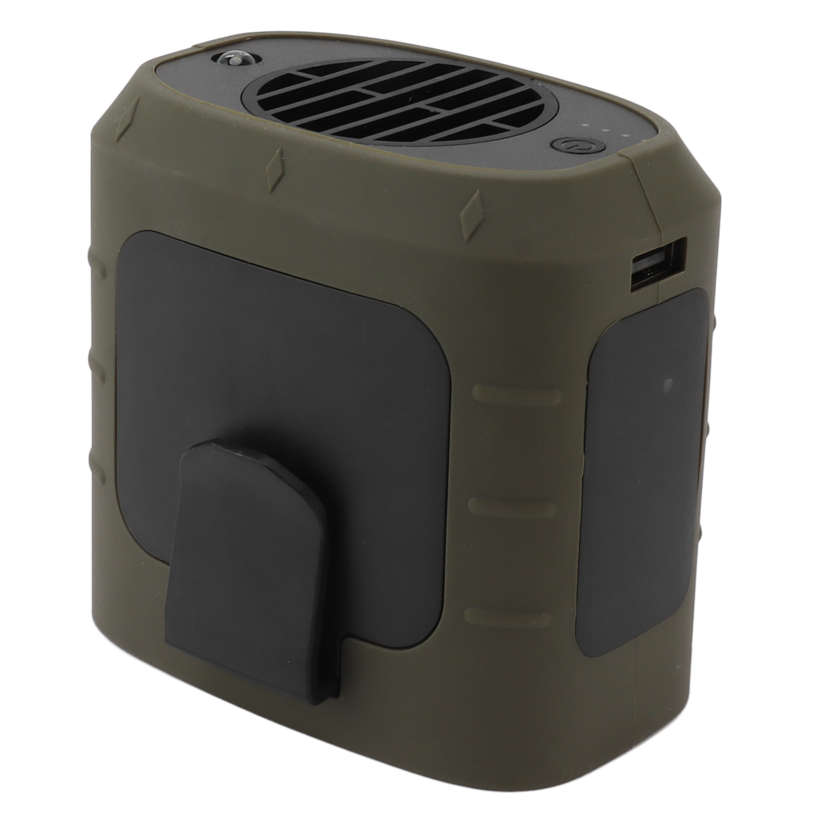 Mini-gürtelclip-ventilator, 3 Einstellbare Geschwindigkeiten, Leise, Batteriebetrieben, Nackenventilator Mit Led, Für Outdoor-camping Und Arbeit