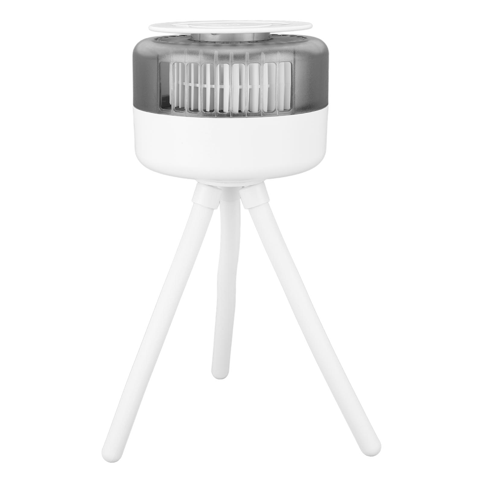 Wiederaufladbarer Weißer Usb-sommerventilator, Mini-clip-ventilator Mit 360°-drehfunktion Und Flexiblem Stativ, Geeignet Für Kinderwagen Und Kinderbetten