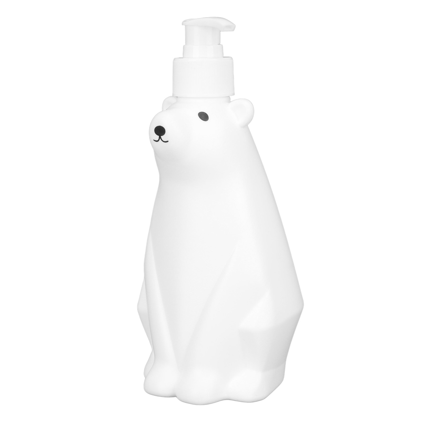 Shampoo-spender Im Weißen Bären-design, Robuste Pp/pe-flasche Für Dusche, Badezimmer, Toilette, Mittelgroß (11,6 X 7,6 Cm)
