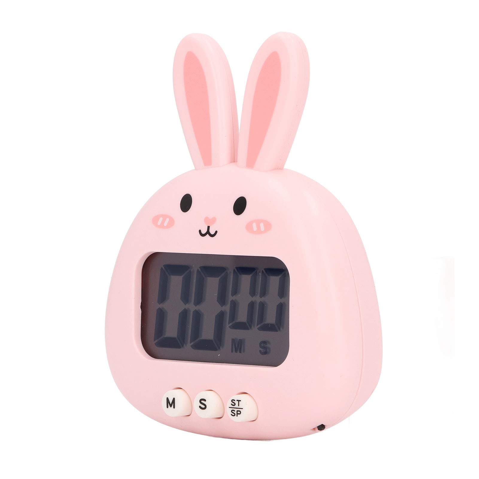 Niedlicher, Digitaler Timer Mit Rosa Hasenmotiv, Tragbar Und Leicht Aus Abs-kunststoff, Für Die Küche, Einfach Zu Bedienende Stoppuhr, Ideal Zum Kochen, Verspielter Cartoon-timer