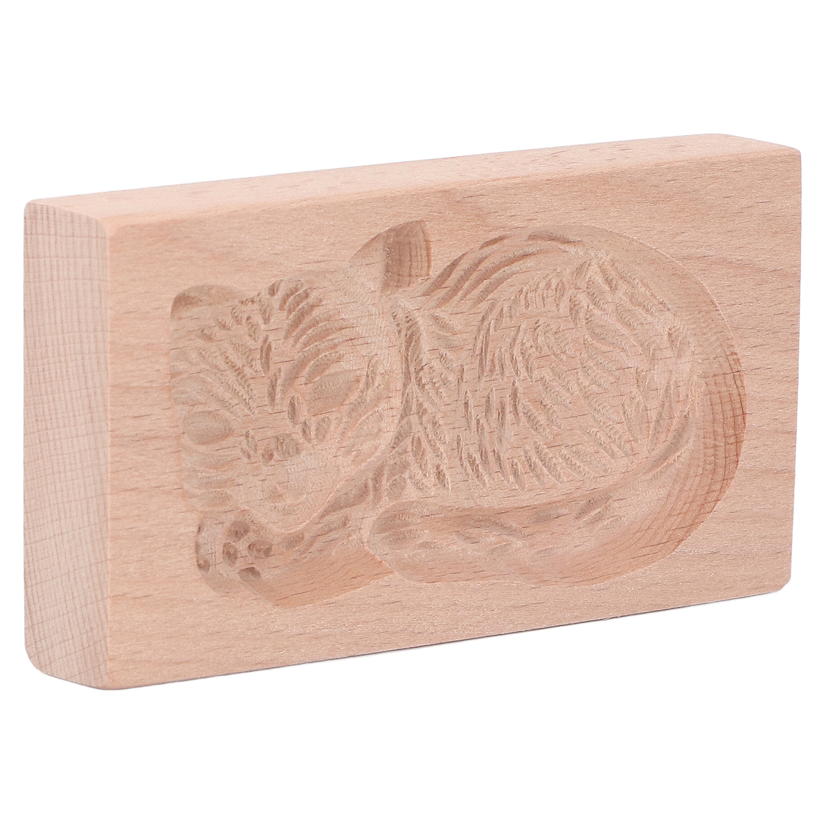 Ausstechform Für Katzenkekse Aus Holz, Niedlicher Und Farbenfroher Stempel, Leicht Zu Lösen, Glatte Oberfläche, Für Kreatives Backen