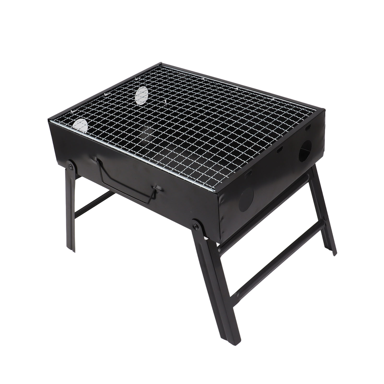 Multifunktionaler, Faltbarer Holzkohlegrill, Sicherer Antihaftgrill Für Outdoor-kochen, Camping Und Picknicks, Faltbar Und Effizient.