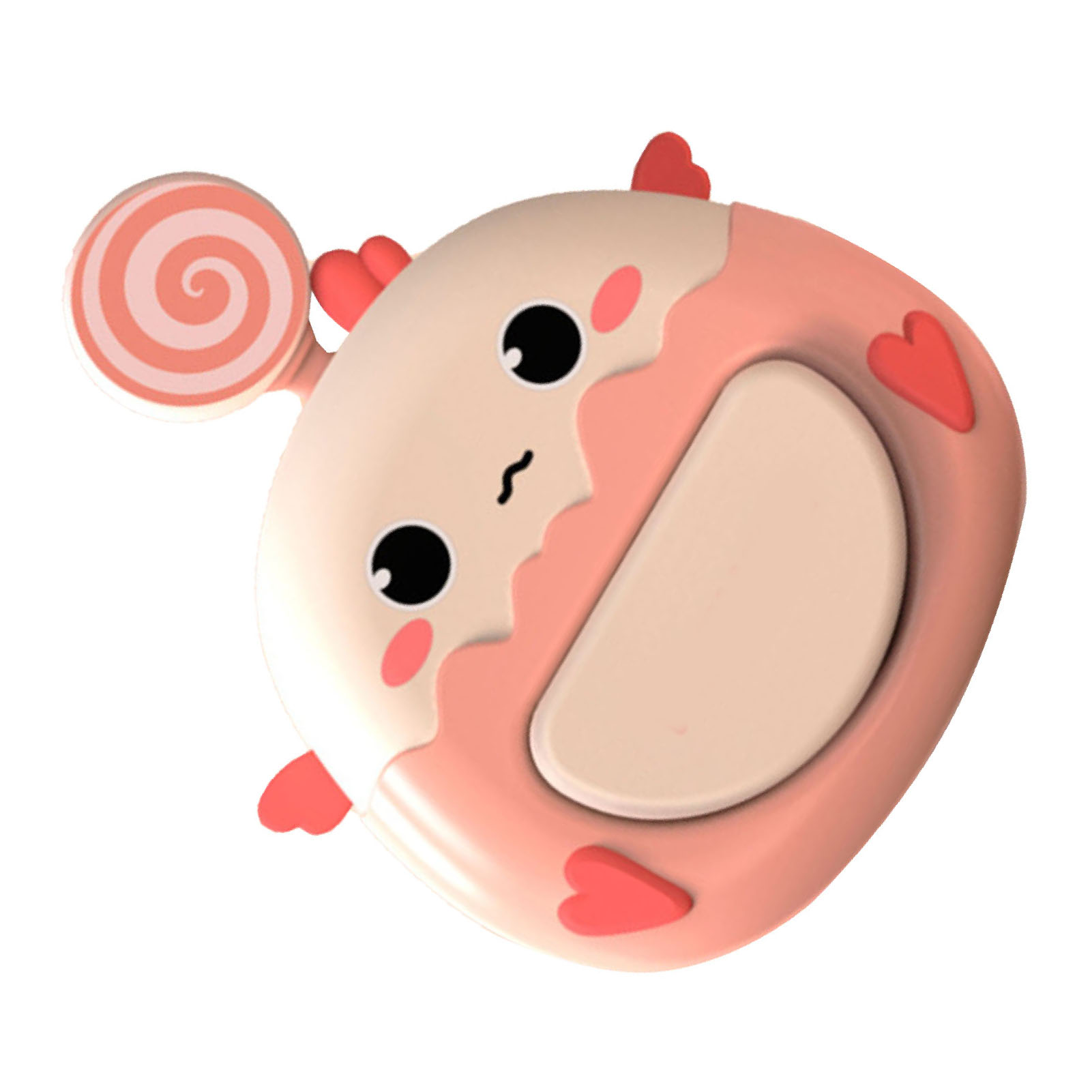 Mini-usb-ventilator Zum Aufhängen, Freihändig, Für Den Nacken, Rot, Cartoon, Pink, Für Studentenwohnheim, Büro, 3 Geschwindigkeitsstufen, Wiederaufladbar, Leise.