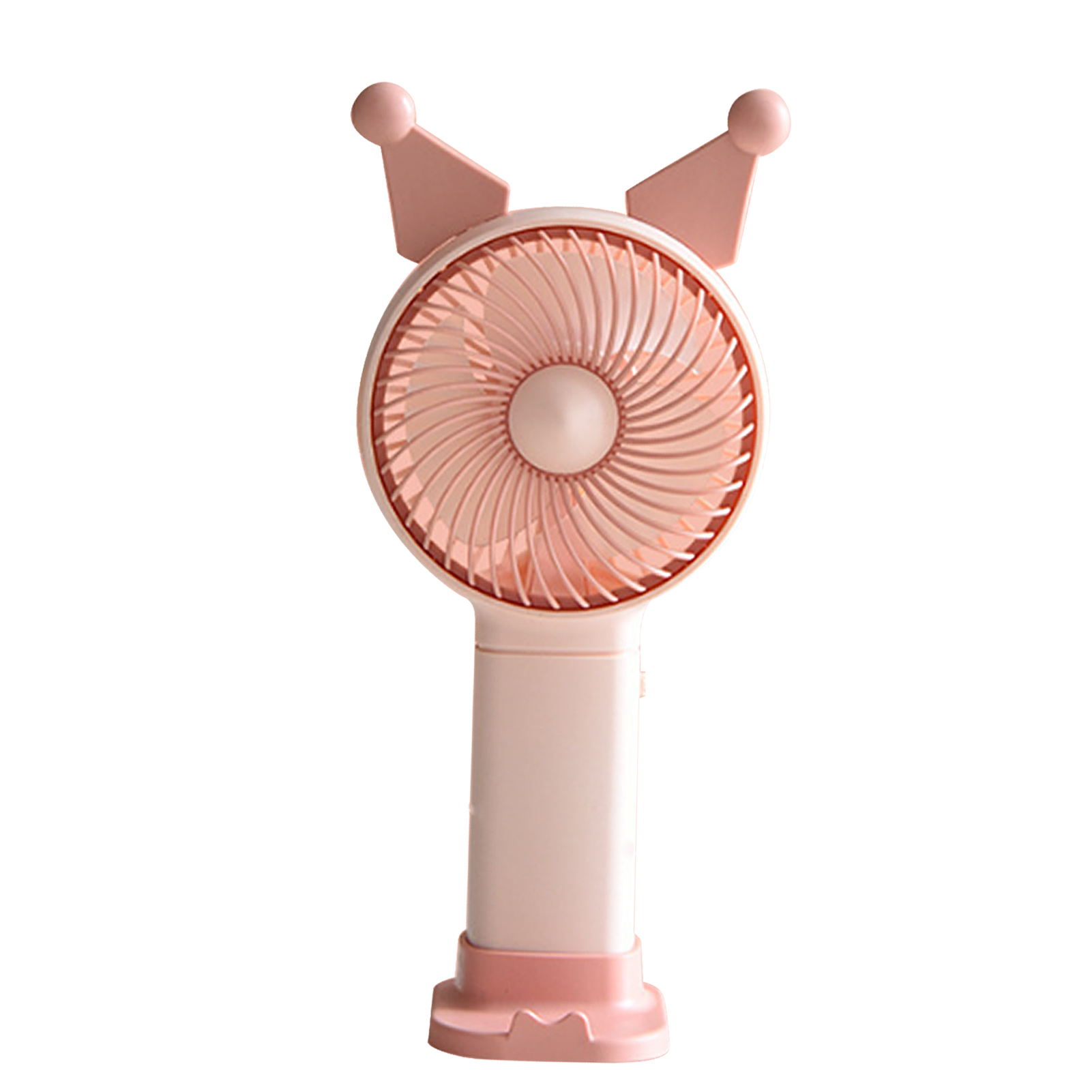 Mini-ventilator, Tragbar, Per Usb Aufladbar, Batteriebetrieben, Elektrischer Ventilator, Pinkes Cartoon-design Für Zuhause, Schule, Büro