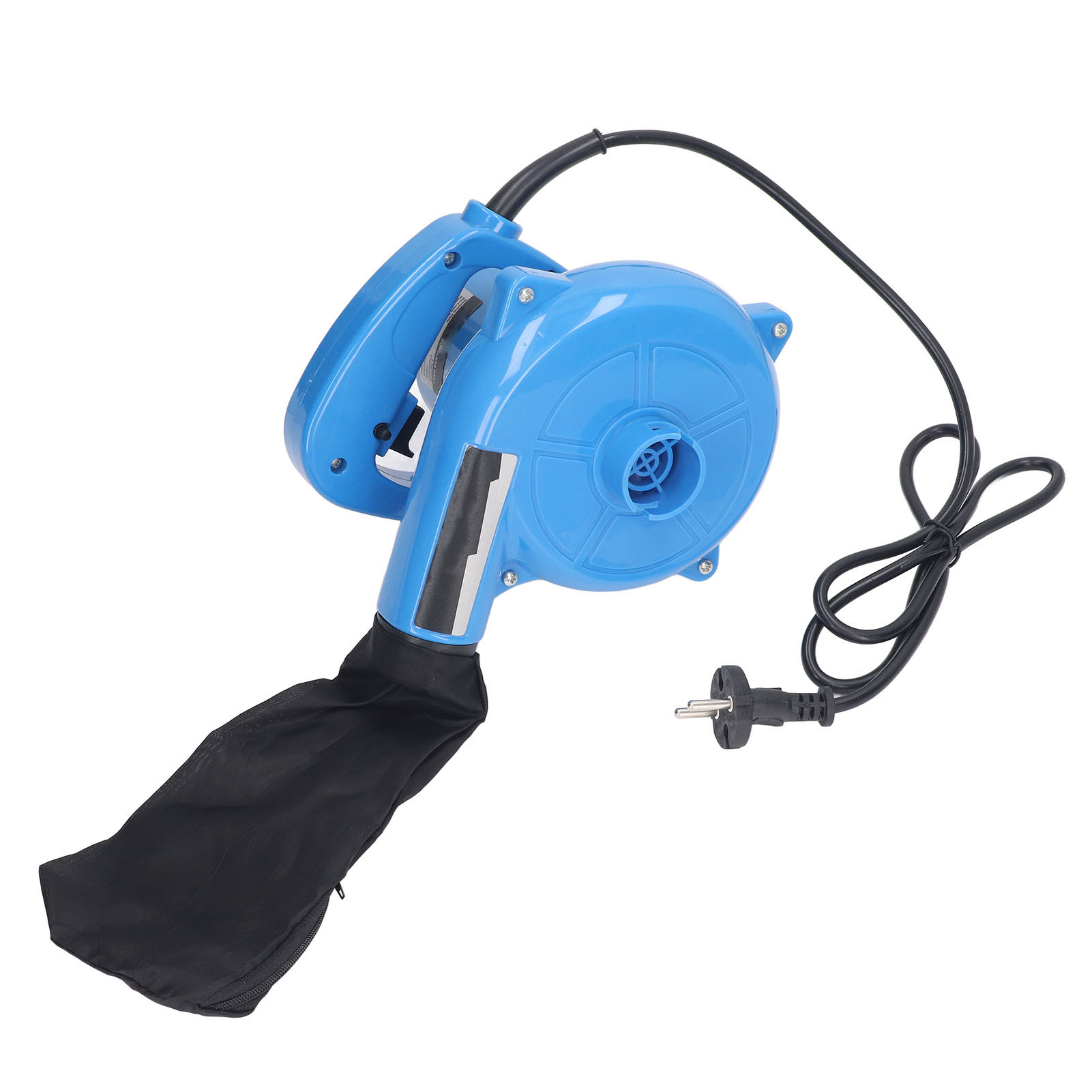 Tragbarer 750-w-elektrobläser (2-in-1) Zum Saugen Und Blasen, Für Auto, Rasen, Terrasse, Baustelle, Garten, Eu-stecker 220–240 V