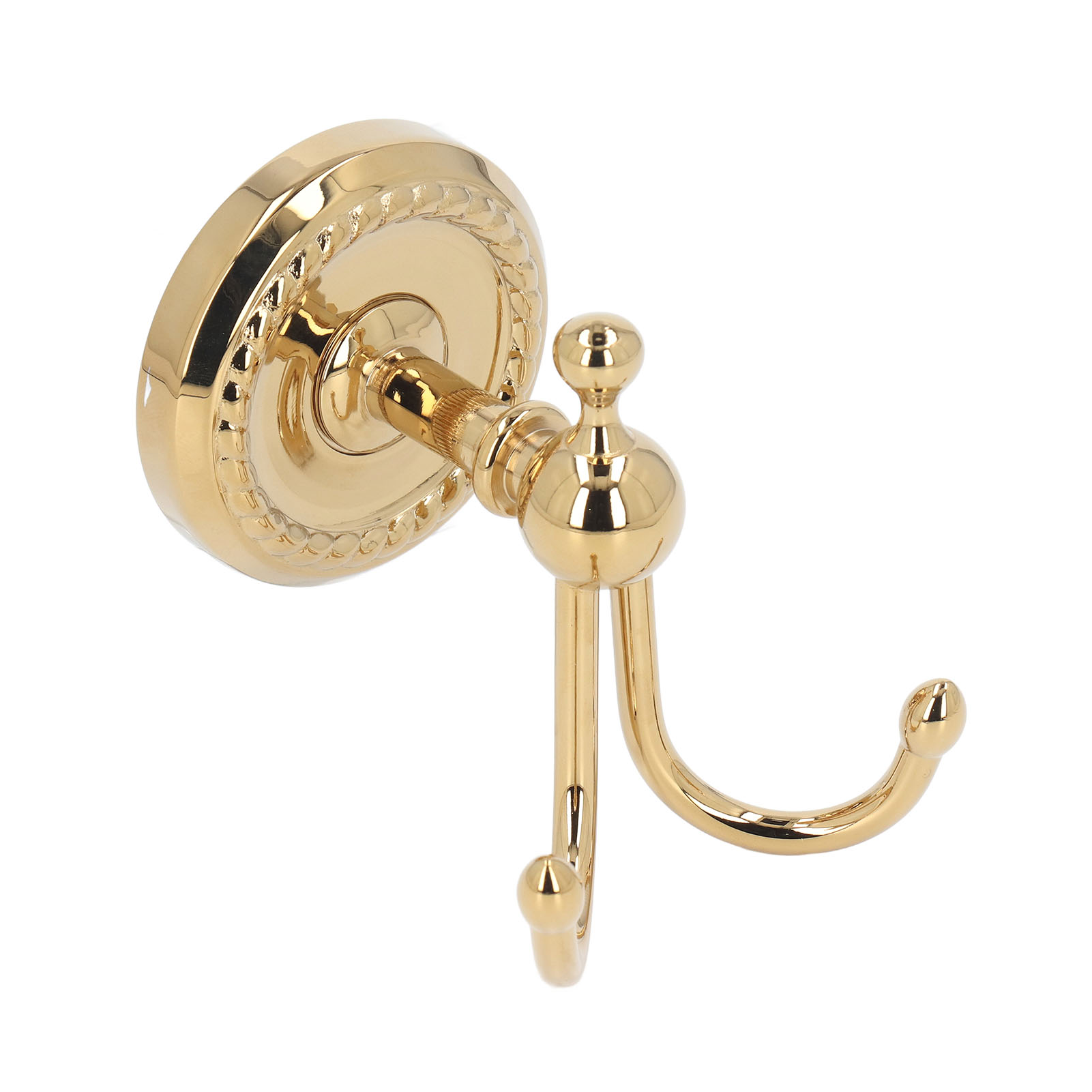 Doppelte Wandhaken In Antikgold-optik, Stabile Tragfähigkeit, Wandmontierte Garderobe, Ideal Für Badezimmer Und Schlafzimmer.