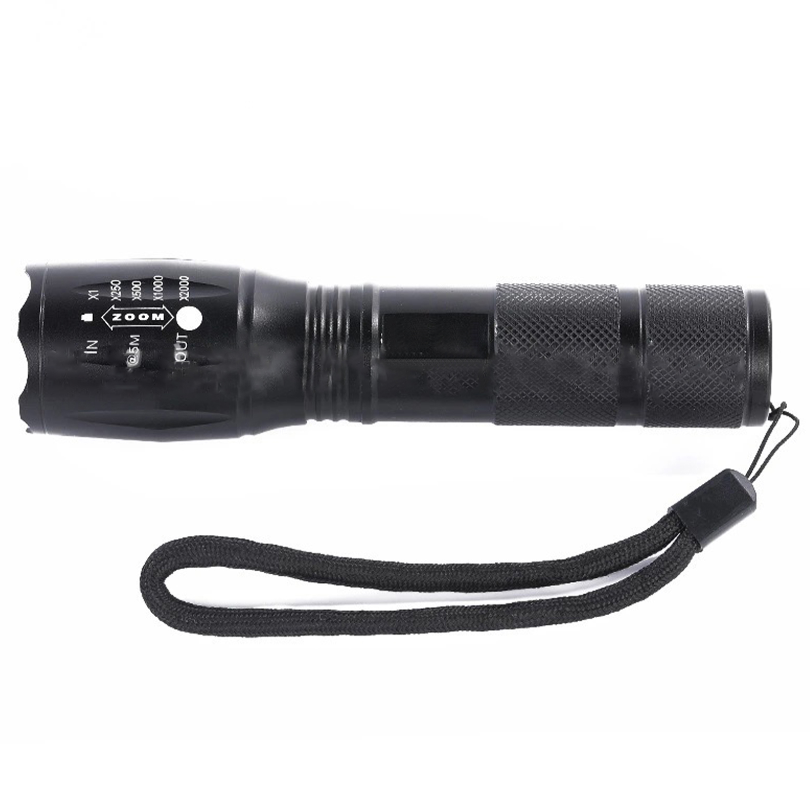 T6 Led-taschenlampe Aus Aluminium Mit Ladegerät Und Batteriefach, Tragbare Outdoor-taschenlampe