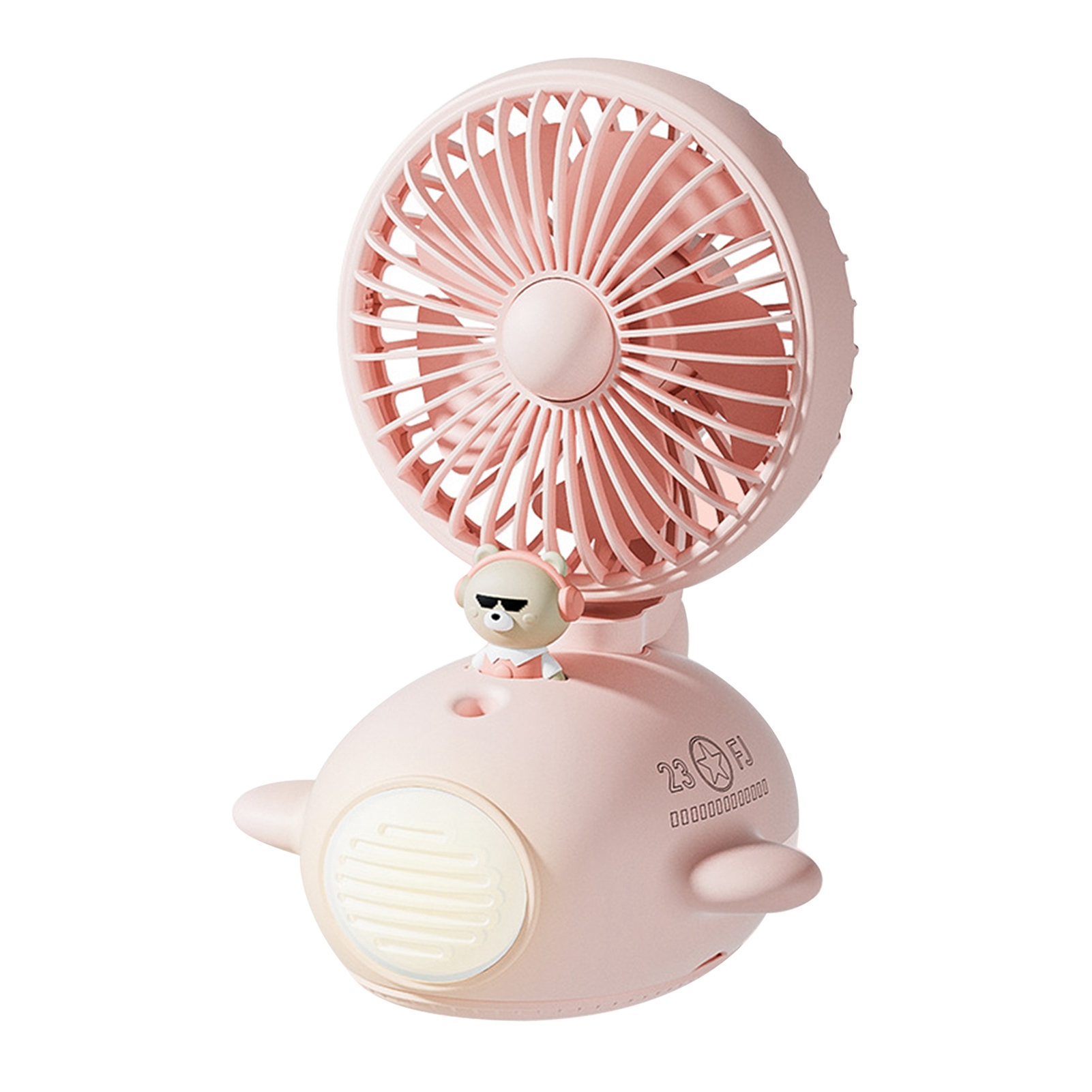 Niedlicher Sprühventilator/luftbefeuchter, Usb-aufladbar, Für Büro, Studentenwohnheim, Rosa. Ideal Für Sommer, Studentenwohnheime, Büros Und Studenten.