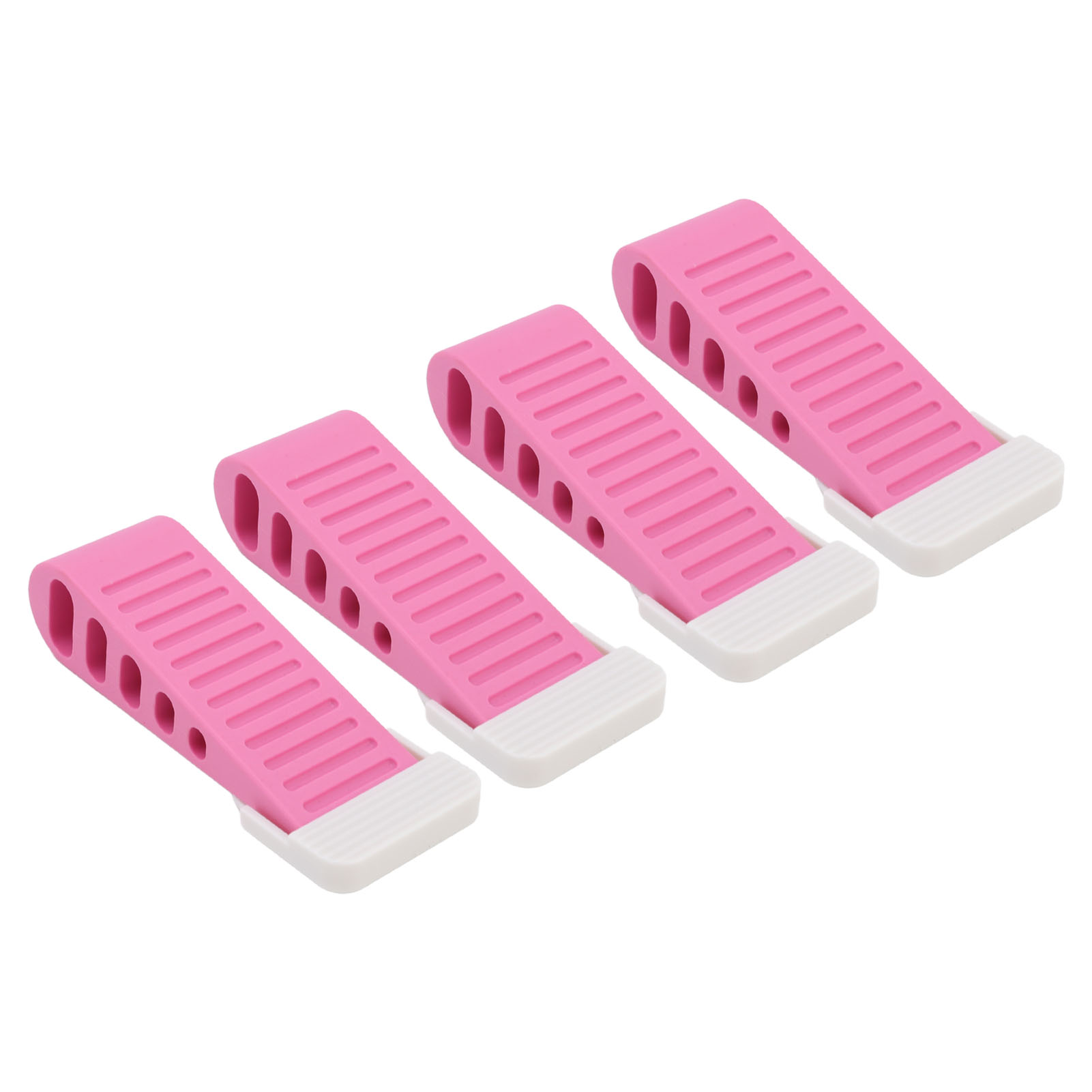 Set Mit 4 Stapelbaren, Rosafarbenen Türkeilen Aus Gummi, Kein Bohren Erforderlich, Für Wohnzimmer Und Badezimmer