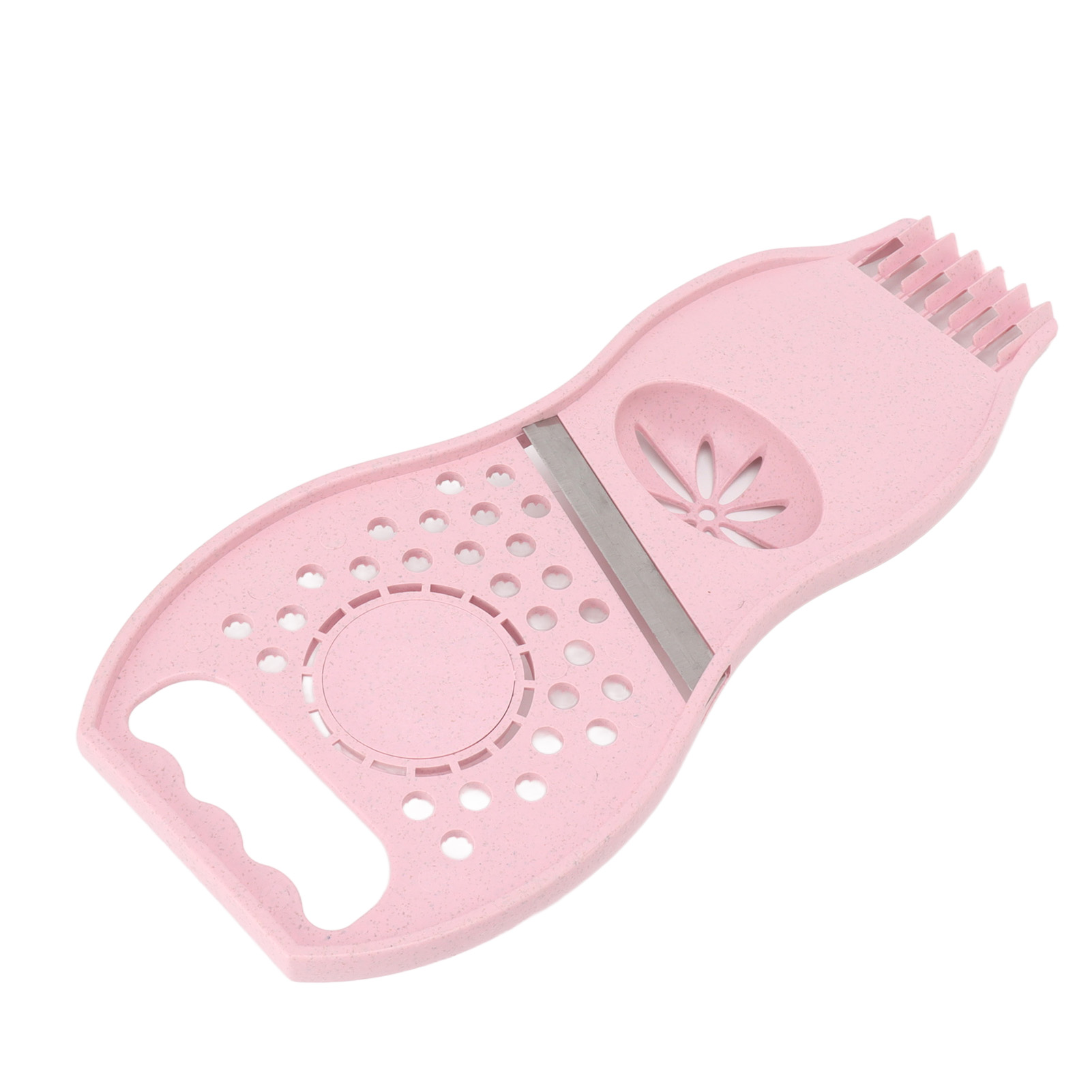 3-in-1 Multifunktions-zitronenschäler Und Gemüseschneider, Rosa, Rostbeständiger Edelstahl