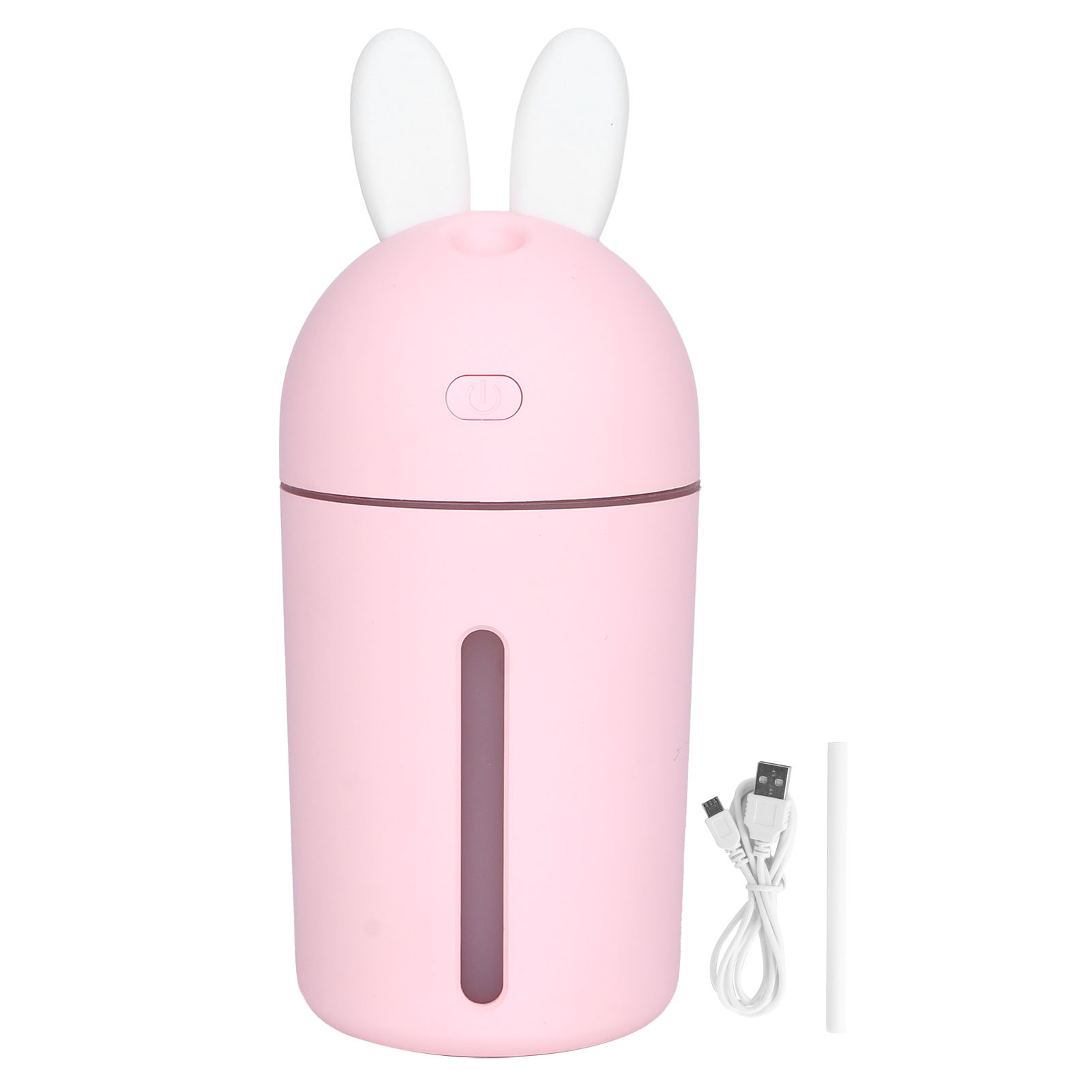 Mini-luftbefeuchter 200 Ml, 3-stunden-timer, Integriertes Nachtlicht, Usb-anschluss, Rosa