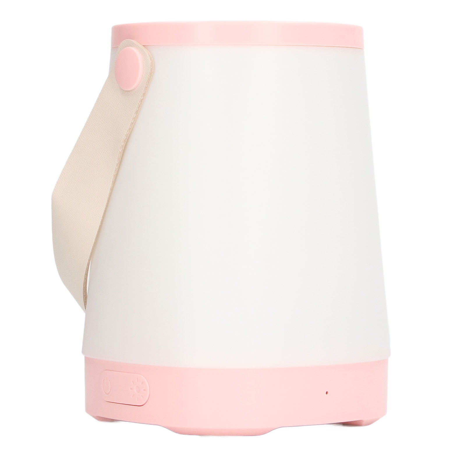 Nachtlicht Für Babys, 1800 Mah, Usb-aufladbar, Silikonfuß, Tragbares Design, Pu-leder Und Abs, Camping, Rosa