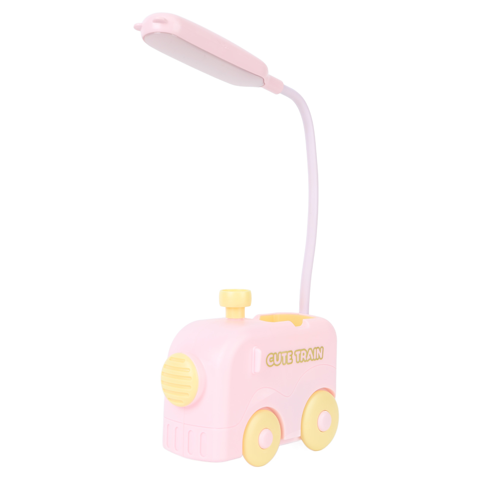 Mini-zug-led-nachttischlampe Für Kinder, Blendfreie Lese- Und Lernlampe, Usb-aufladbar, Stifthalter, Rosa