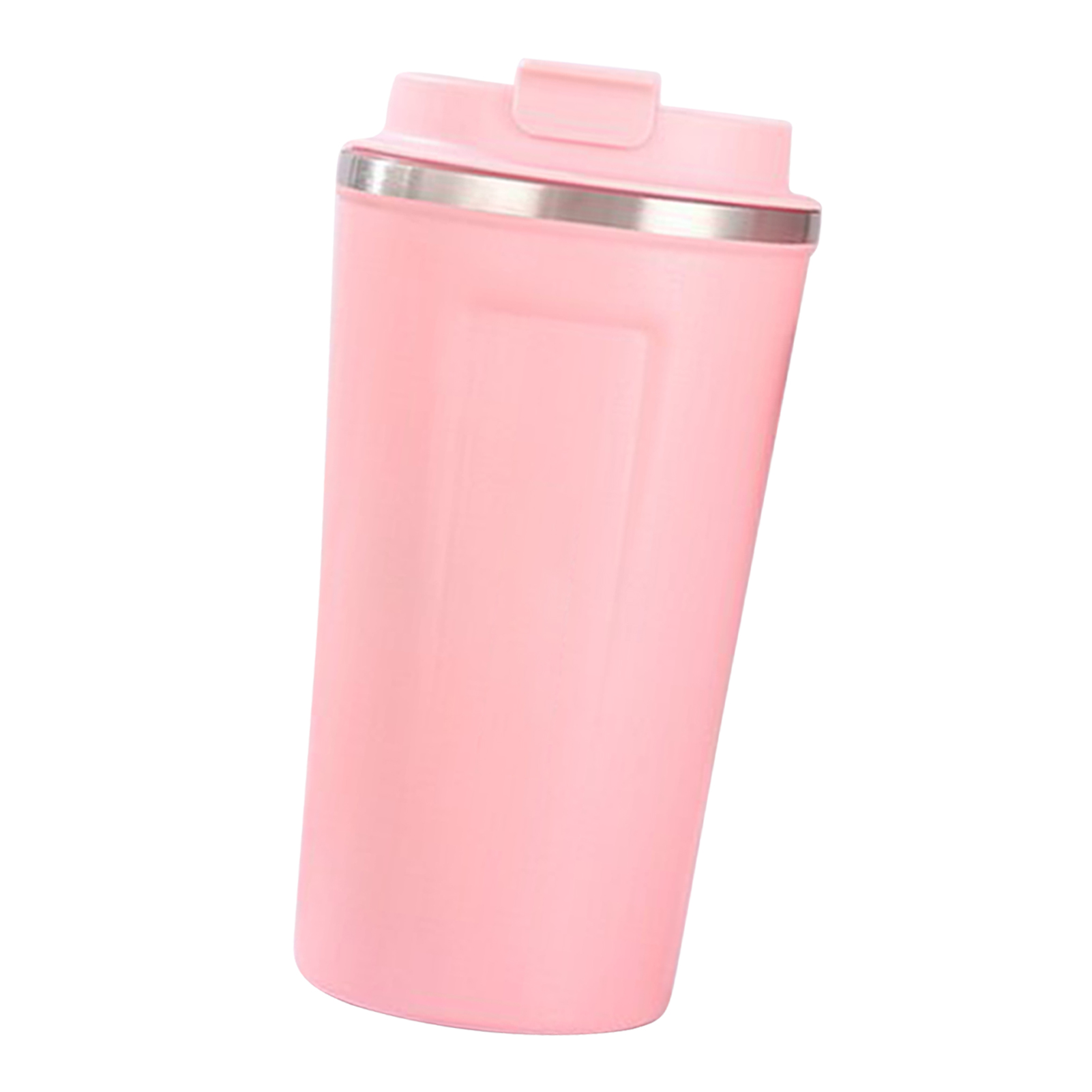 Isolierbecher (510 Ml) Mit Sicherheitsdeckel, Innenauskleidung Aus Edelstahl 304, Großes Fassungsvermögen, Ideal Fürs Büro, Rosa