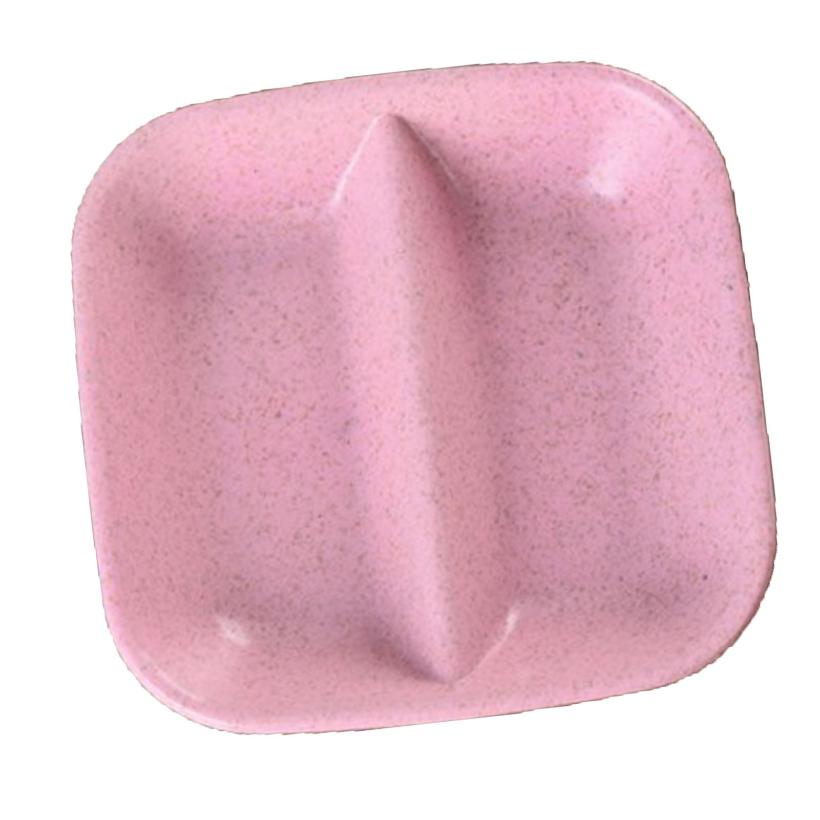 Dipschale Aus Weizenstroh, Unterteilt, Kompakt Und Praktisch, Für Saucen, Rosa, Ideal Für Küche Und Haushalt.