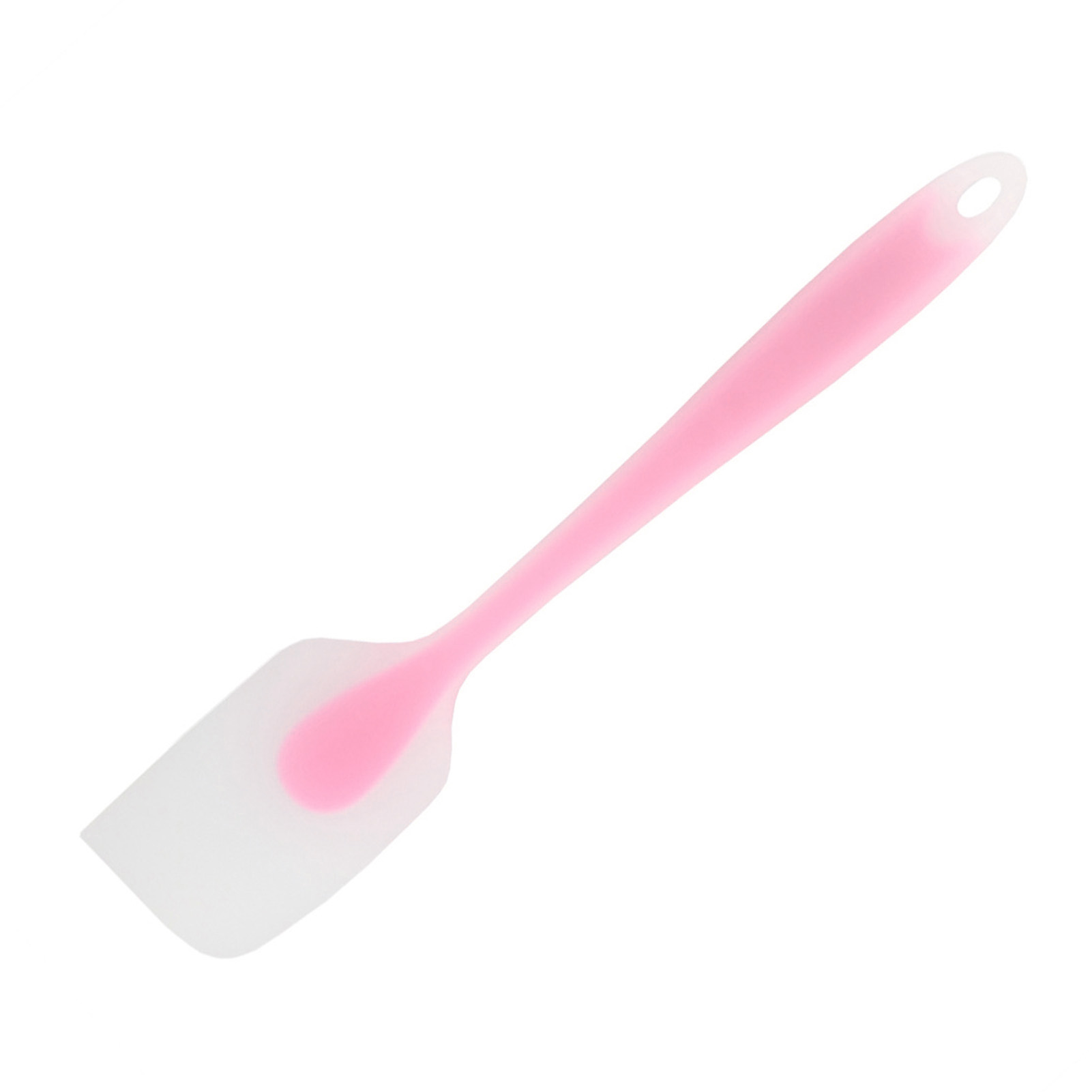 Transparenter Silikonspatel, Vollständig Ummantelt, Tragbar, Hitzebeständig, Küchenhelfer, Backen, Heimwerken, Rosa