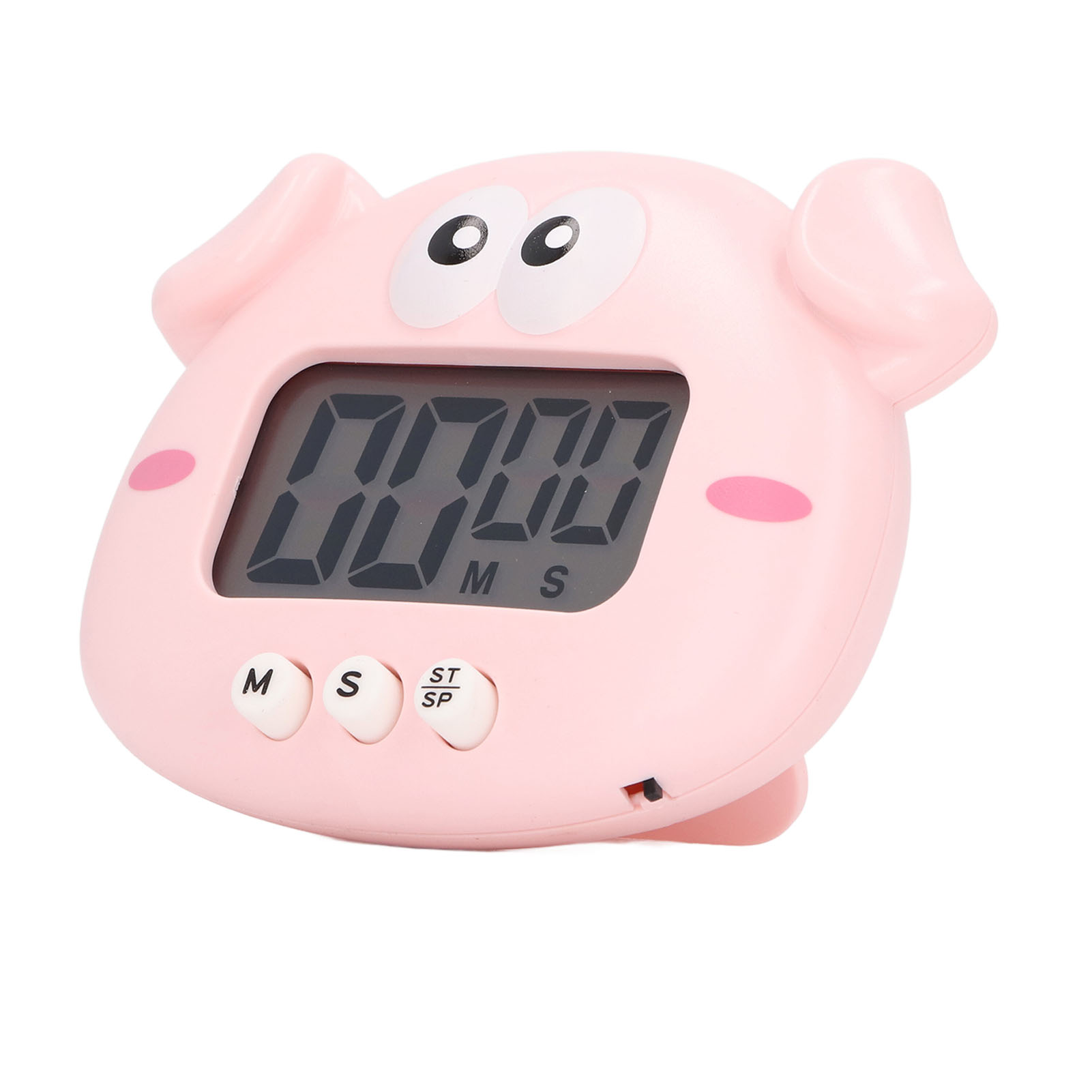 Niedlicher Digitaler Timer In Form Eines Rosa Ferkels, Leicht Und Tragbar Aus Abs, Einfach Zu Bedienen Beim Kochen Und Backen, Praktischer Zähltimer, Bezauberndes Backzubehör.