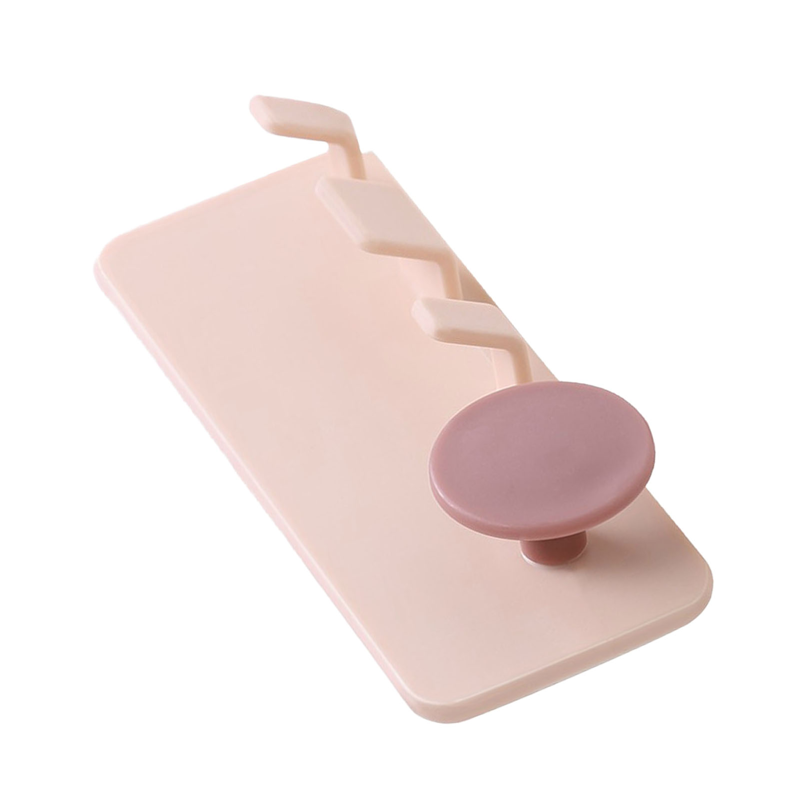 Selbstklebender Wandhaken Für Steckdosen, Sichere Befestigung Ohne Bohren, Kabelhalter Für Bad Und Küche, Rosa Farbe, Einfache Montage Und Elegantes Design.