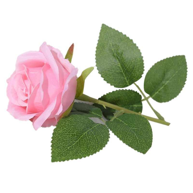 Künstliche Rosa Seidenrose, Künstliche Blume Zur Heimdekoration, Wohnzimmerornament, Einzigartige Stoffblume, Realistische Blumendekoration.